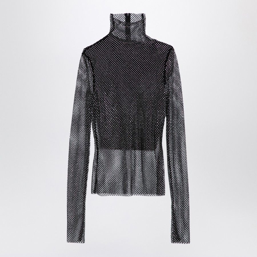 Sportmax o1d2blof1024 Turtleneck Sweater in Black Size L / US 10 / IT 46 - 1 Thumbnail