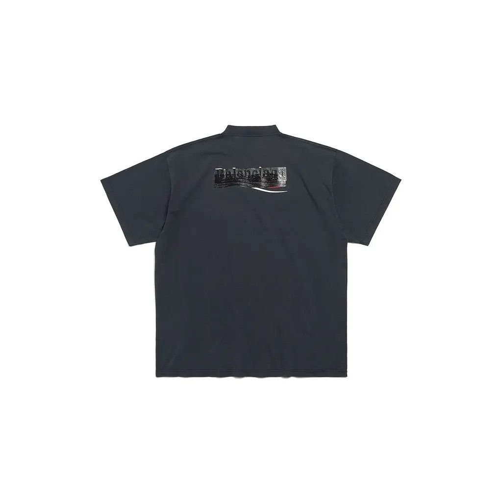 Balenciaga o1srvl11e0425 Gaffer T-Shirt Oversized in Black Size US S / EU 44-46 / 1 - 2 Thumbnail