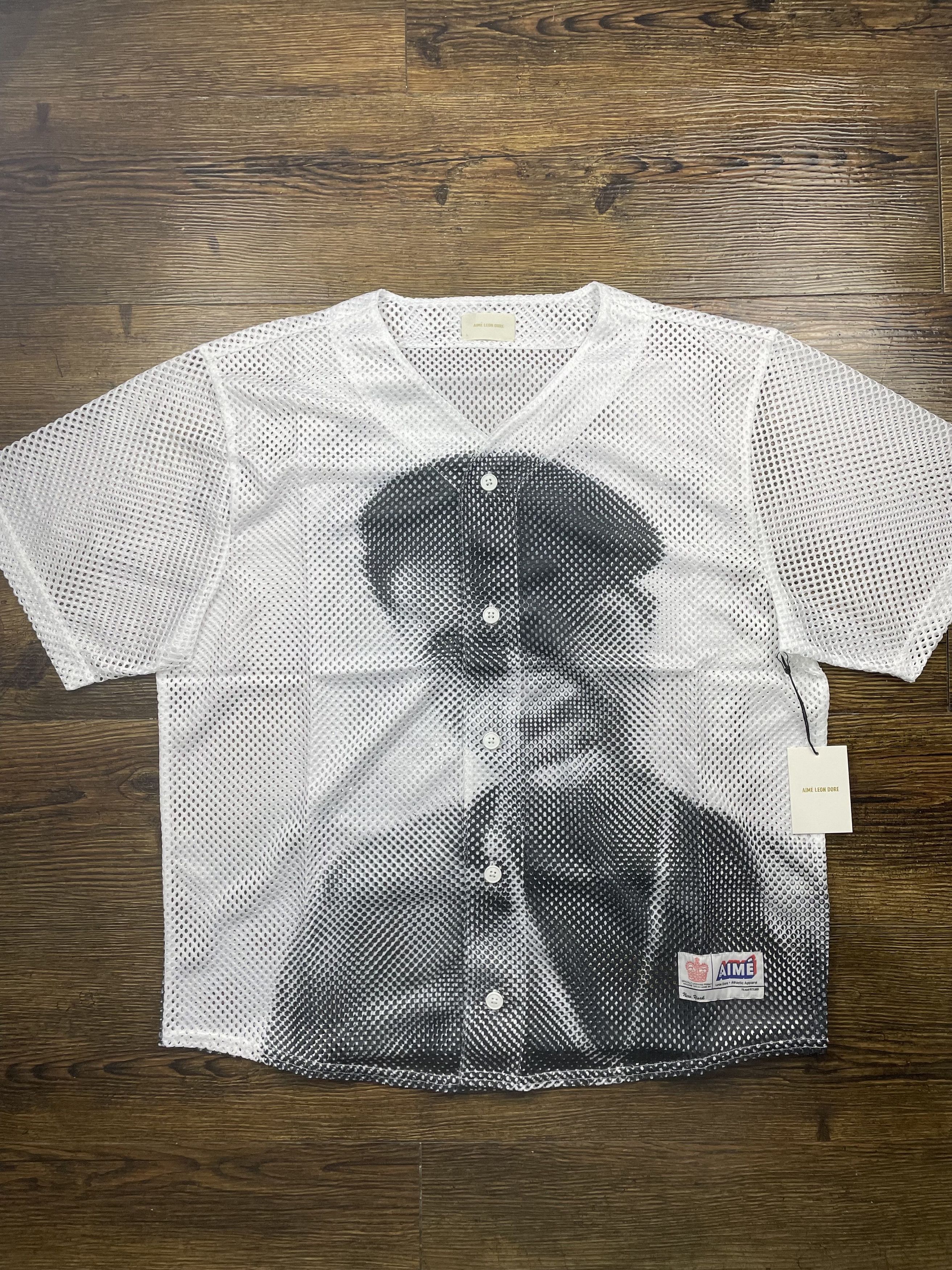 Aime Leon Dore ALD The Genesis Mesh Baseball Jersey Bright