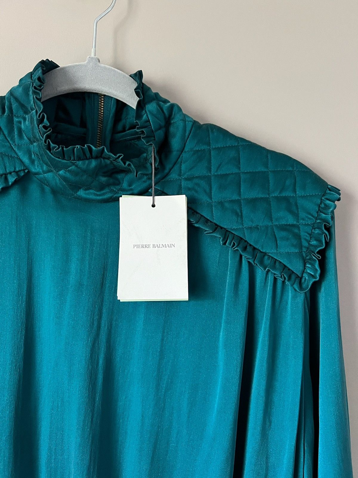 Pierre Balmain Pierre Balmain Quilted shoulder long sleeve dress Size S / US 4 / IT 40 - 4 Thumbnail