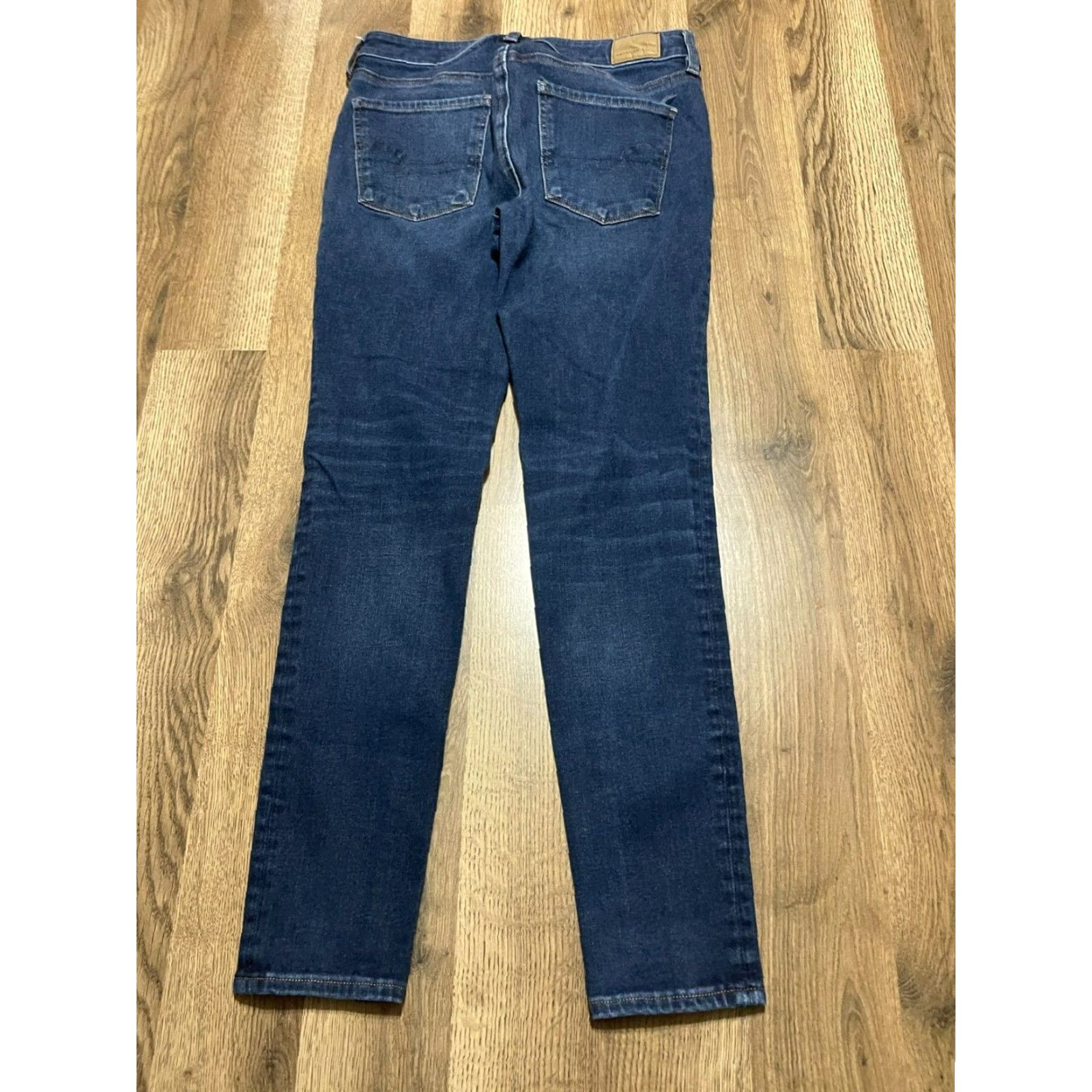 American Eagle Outfitters American Eagle Outfitters Jeans Women 8 Blue Denim Skinny Dark Wash Jeans Size 30" / US 8 / IT 44 - 6 Thumbnail