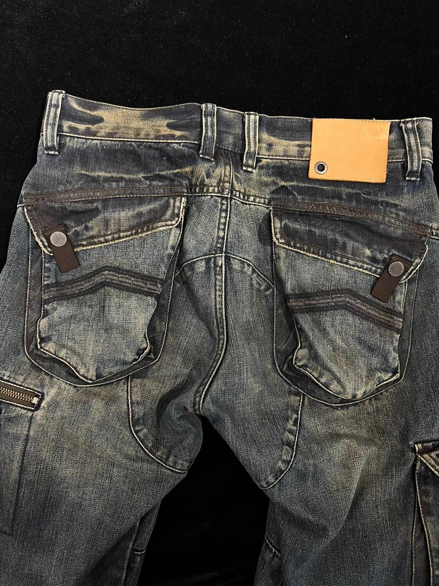 Armani Armani Washed Cannon Denim Jeans Q13 Size US 36 / EU 52 - 4 Thumbnail