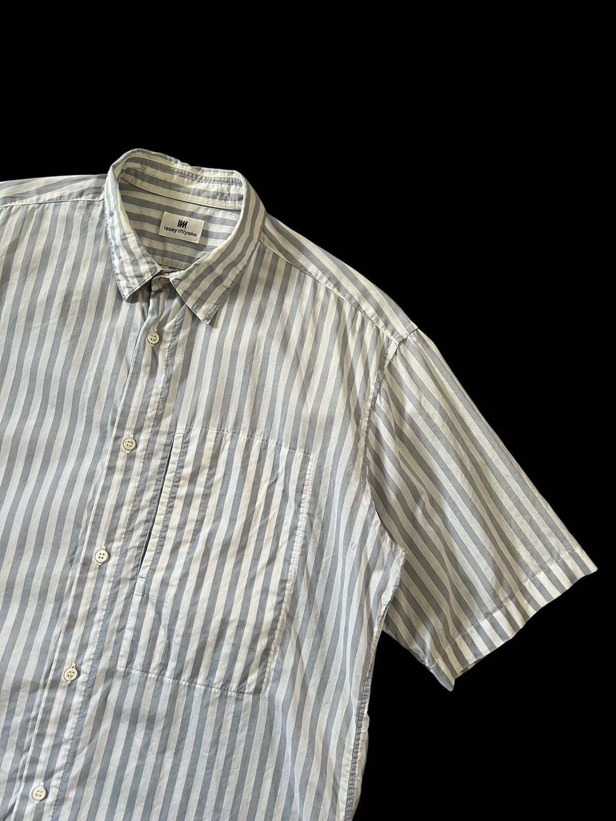 Issey Miyake 1980s Issey Miyake Stripes Button Shirt Size US XL / EU 56 / 4 - 3 Thumbnail