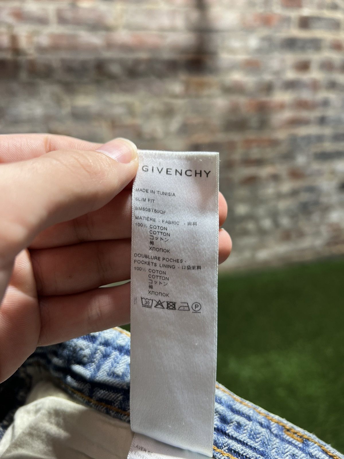 Givenchy Givenchy 4G Jacquard Denim Jeans Size US 33 - 7 Thumbnail