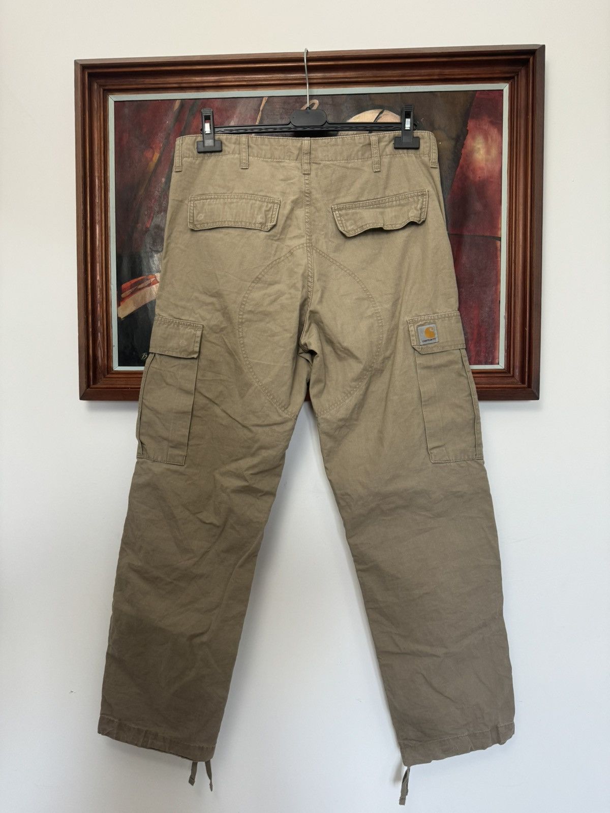Carhartt Carhartt Regular Cargo Pant Beige Vintage Workwear Rare Hype Size US 33 - 1 Thumbnail
