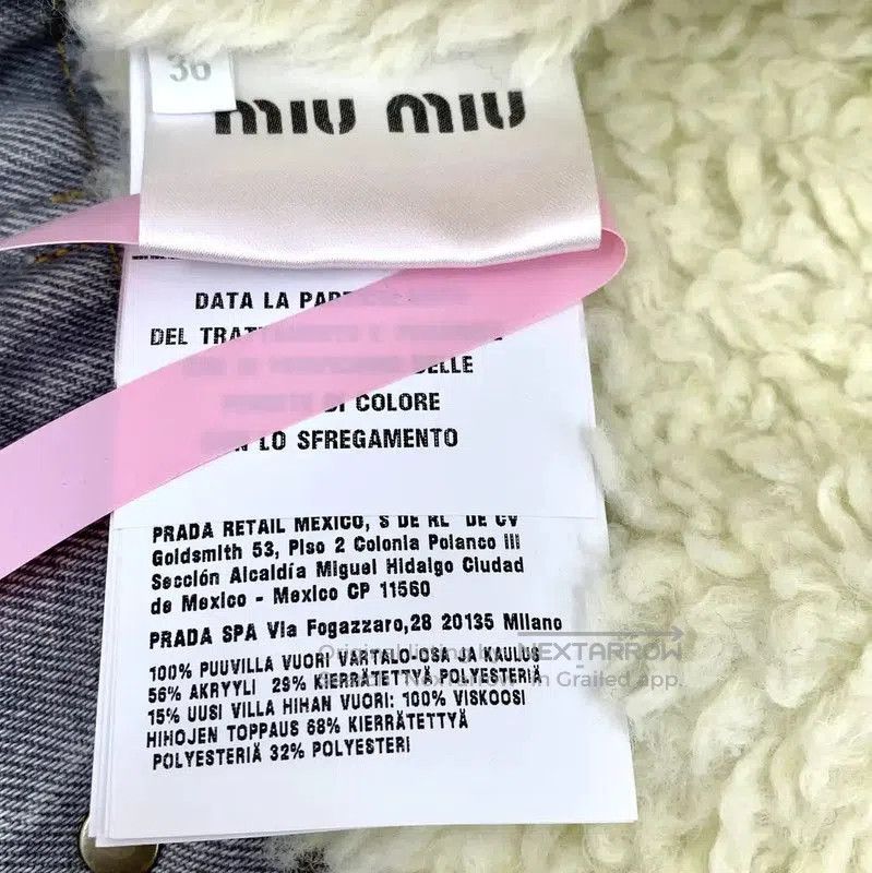Miu Miu Miu Miu Light Blue Cotton Women's Jacket . Size XS / US 0-2 / IT 36-38 - 6 Thumbnail