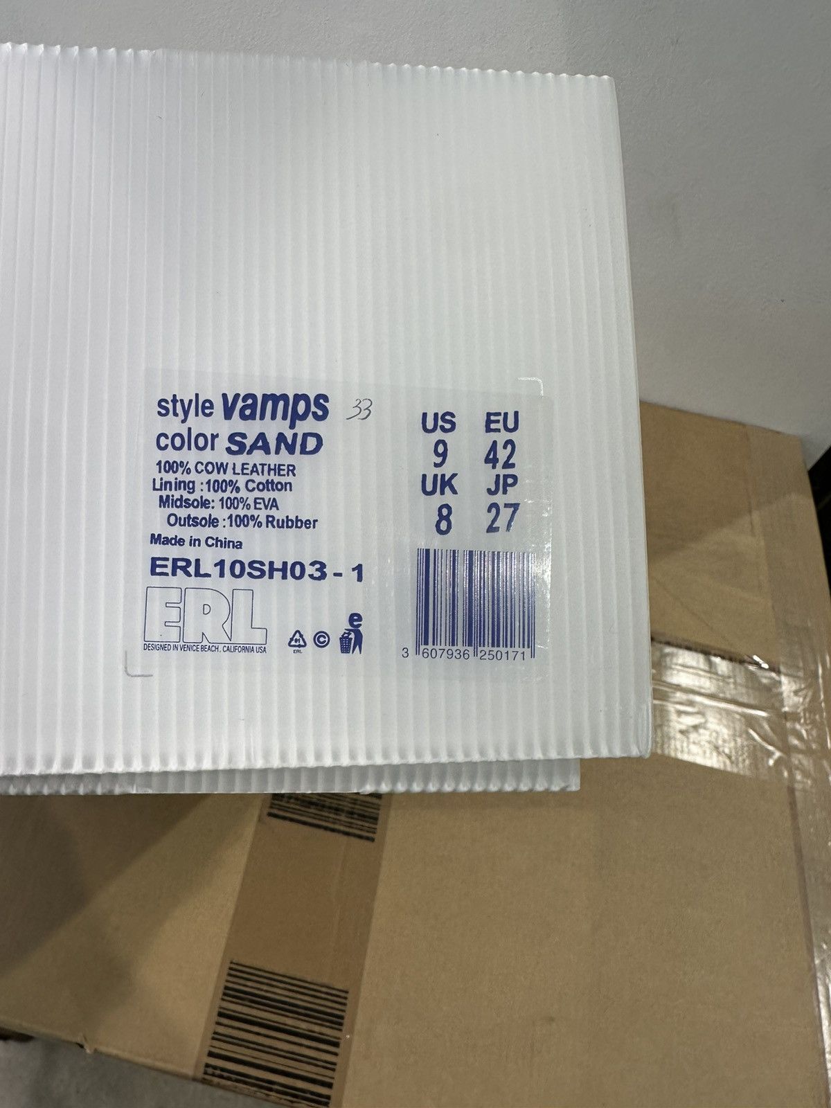 ERL ERL - Vamps Skate Sneaker Sand Size US 9 / EU 42 - 7 Thumbnail