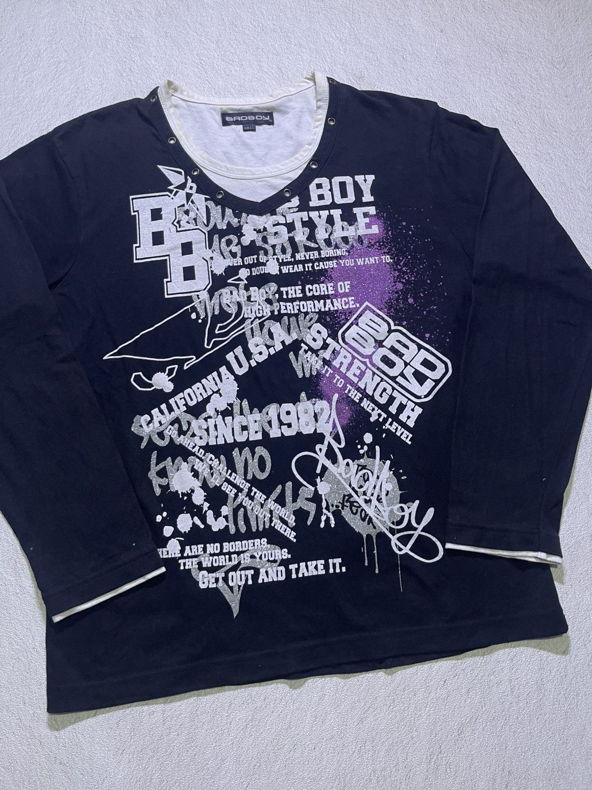 Japanese Brand Y2K BAD BOY long sleeve tshirt ifsix LGB style Size US L / EU 52-54 / 3 - 2 Thumbnail