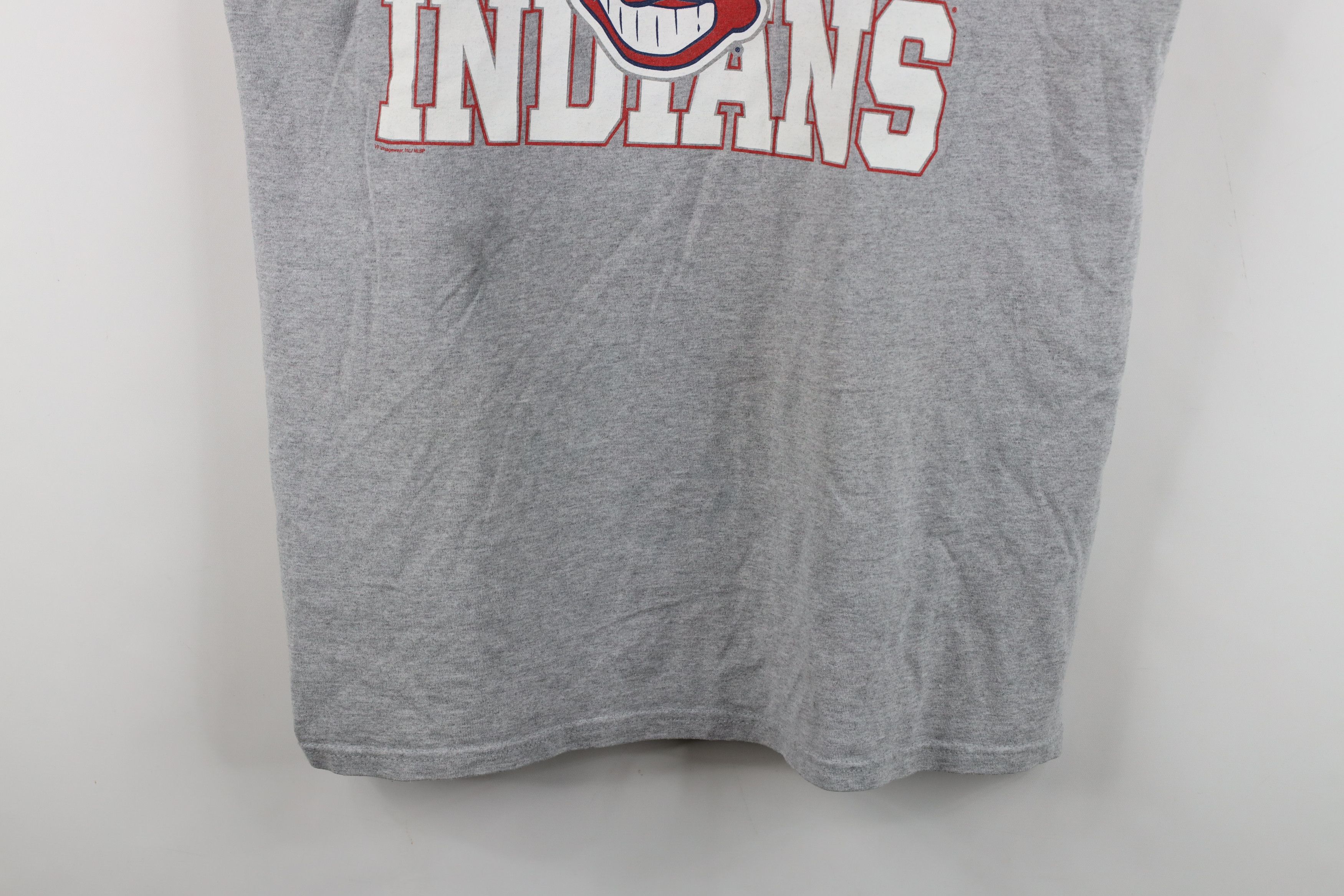 Vintage Vintage Y2K Cleveland Indians Baseball Muscle T-Shirt Gray Size US XL / EU 56 / 4 - 3 Thumbnail