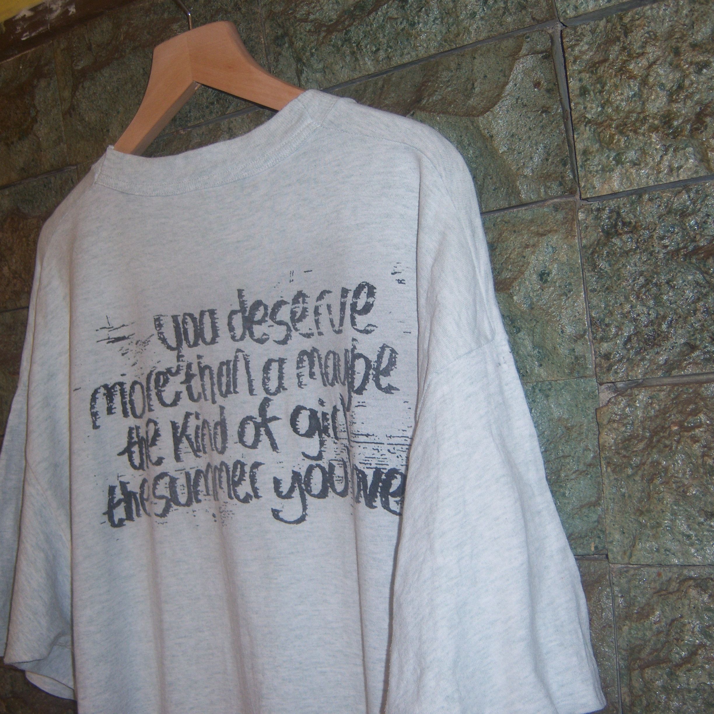 Band Tees × Vintage 90s St Christopher You Deserve More Than A Maybe Size US XL / EU 56 / 4 - 16 Thumbnail