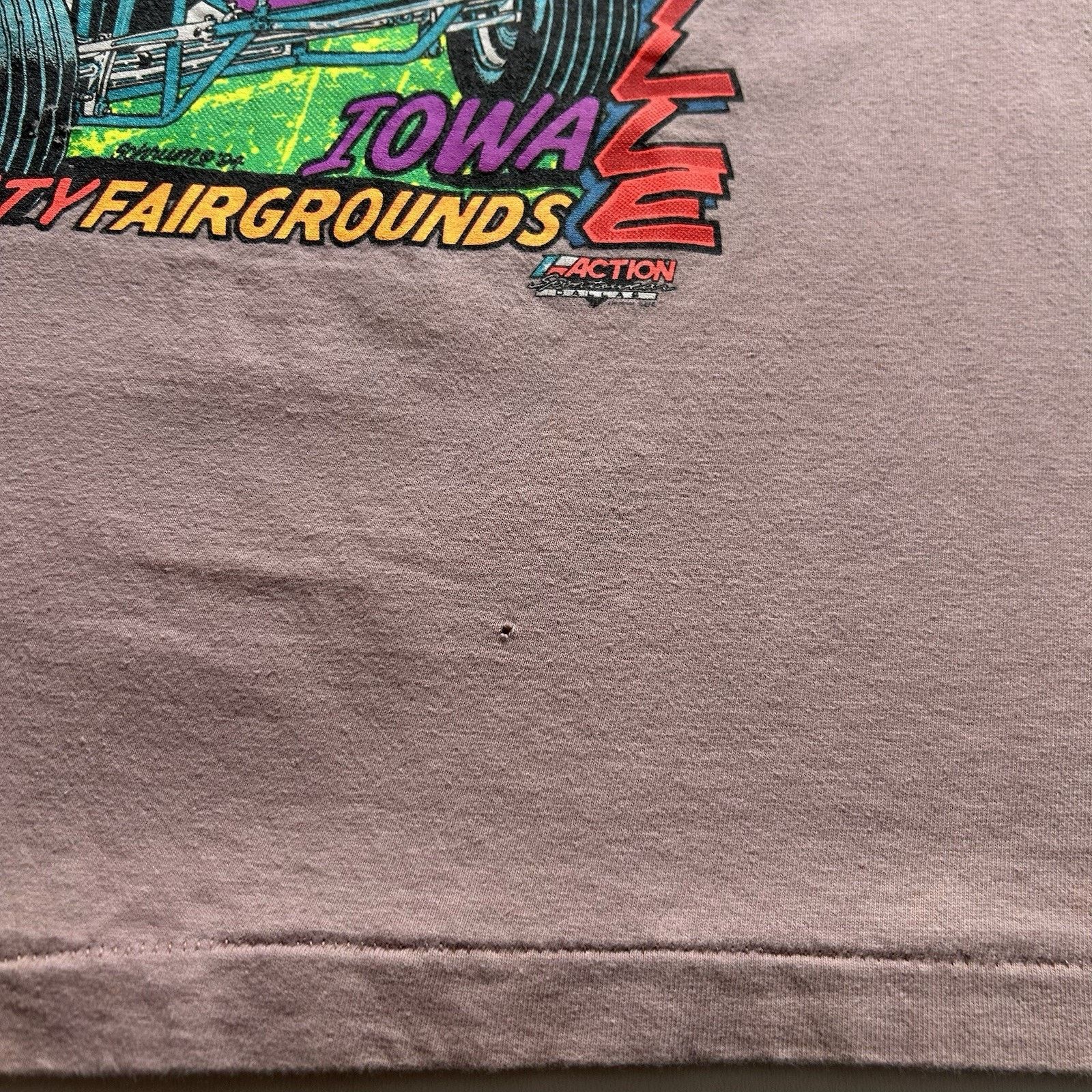 Hanes × Vintage Vintage Hanes Beefy-T Shirt Large 90s Racing Sprint Car Art Size US L / EU 52-54 / 3 - 8 Thumbnail