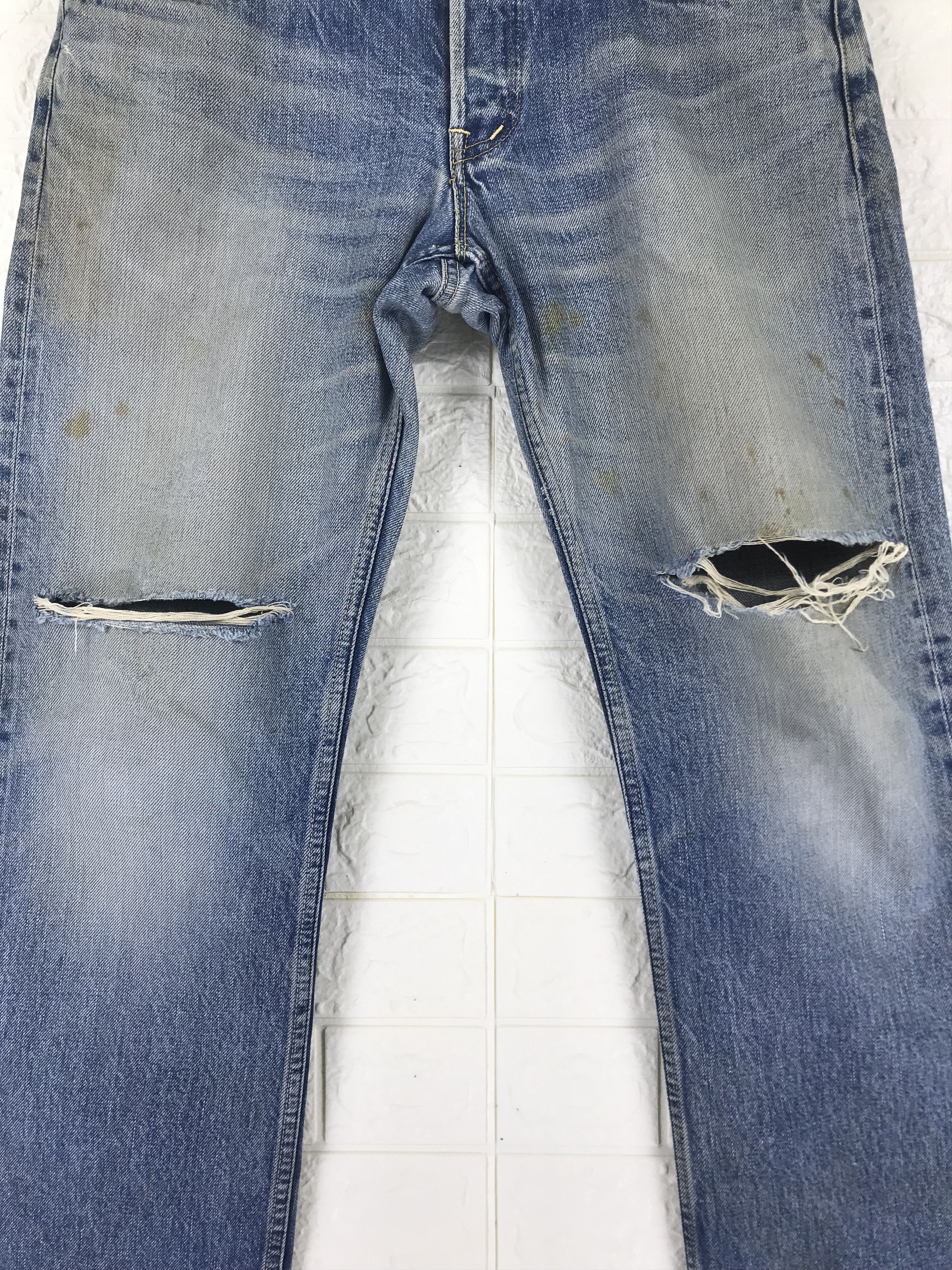 HOLLYWOOD RANCH MARKET Vintage 90s Blue Japan Hollywood Ranch Market Selvedge Jeans Size US 31 - 4 Thumbnail