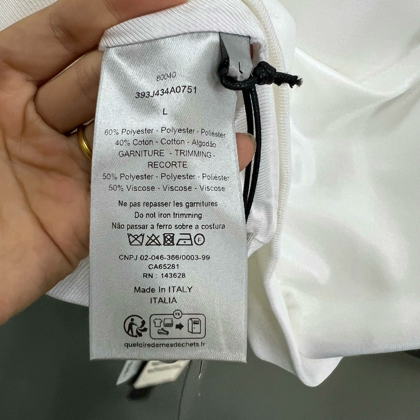 Dior Dior White CD Logo Zip Jacket Size US L / EU 52-54 / 3 - 3 Thumbnail