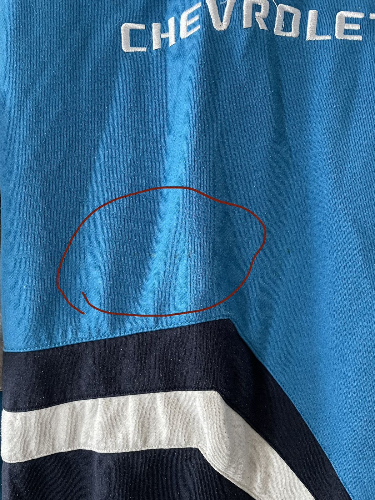 Vintage Vintage Chevrolet 1/4 Zip Racing Blue Sweatshirt Size US XL / EU 56 / 4 - 11 Thumbnail