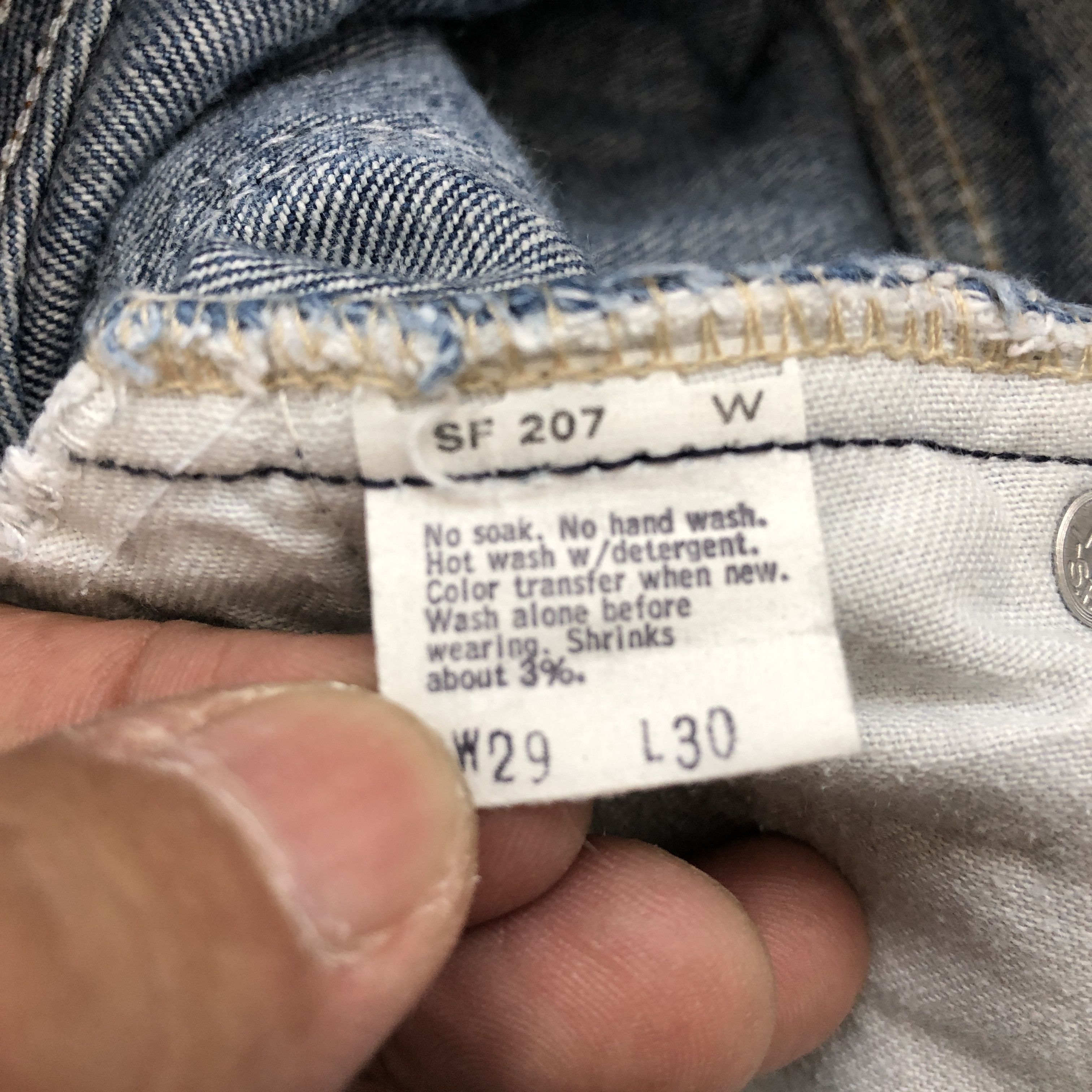Levi's 80s True Vintage Levis 517 Bell Bottom Orange Tab Jeans Size 26" / US 2 / IT 38 - 9 Thumbnail