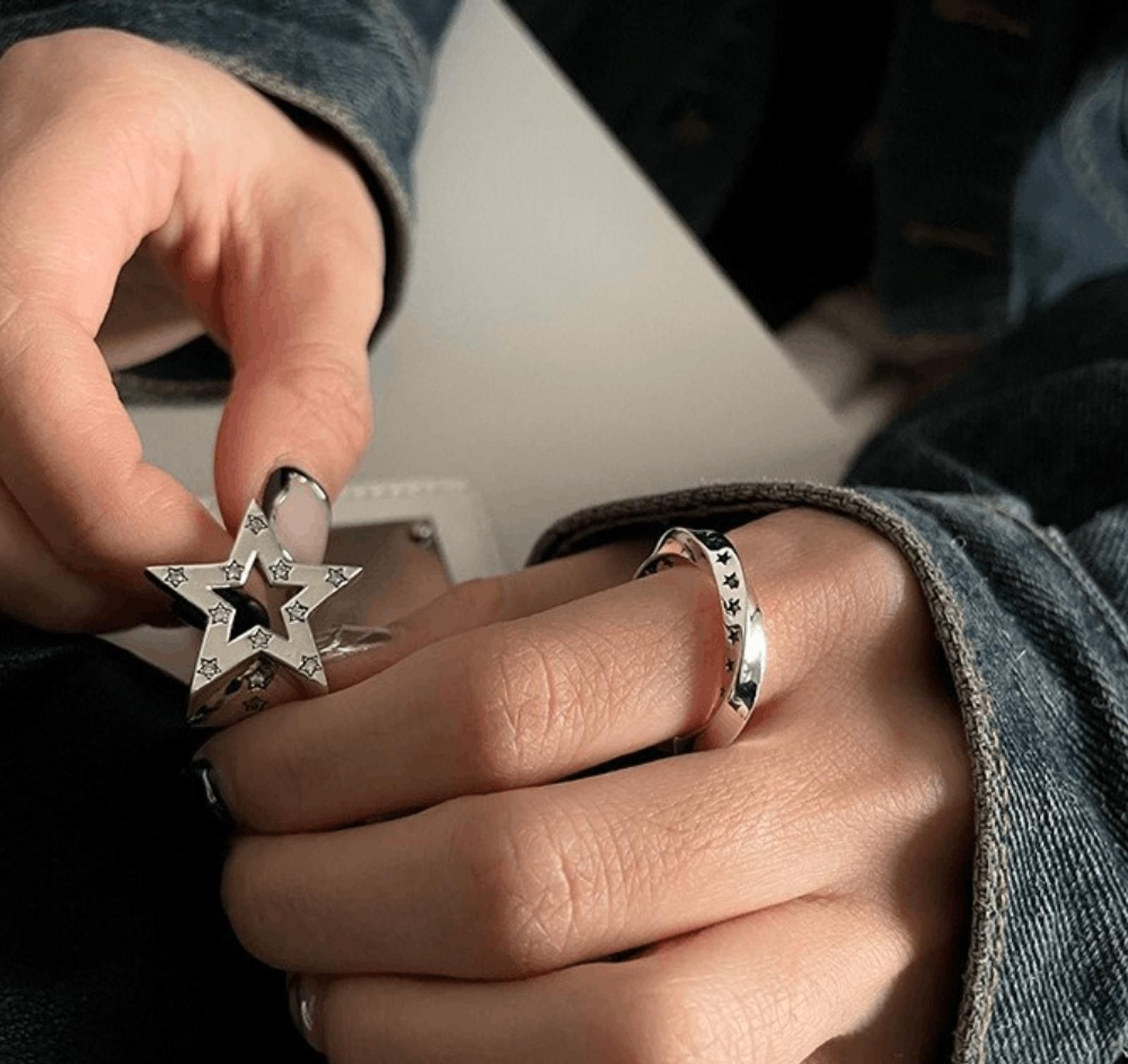 Jewelry STAR Chunky Ring Size ONE SIZE - 7 Thumbnail