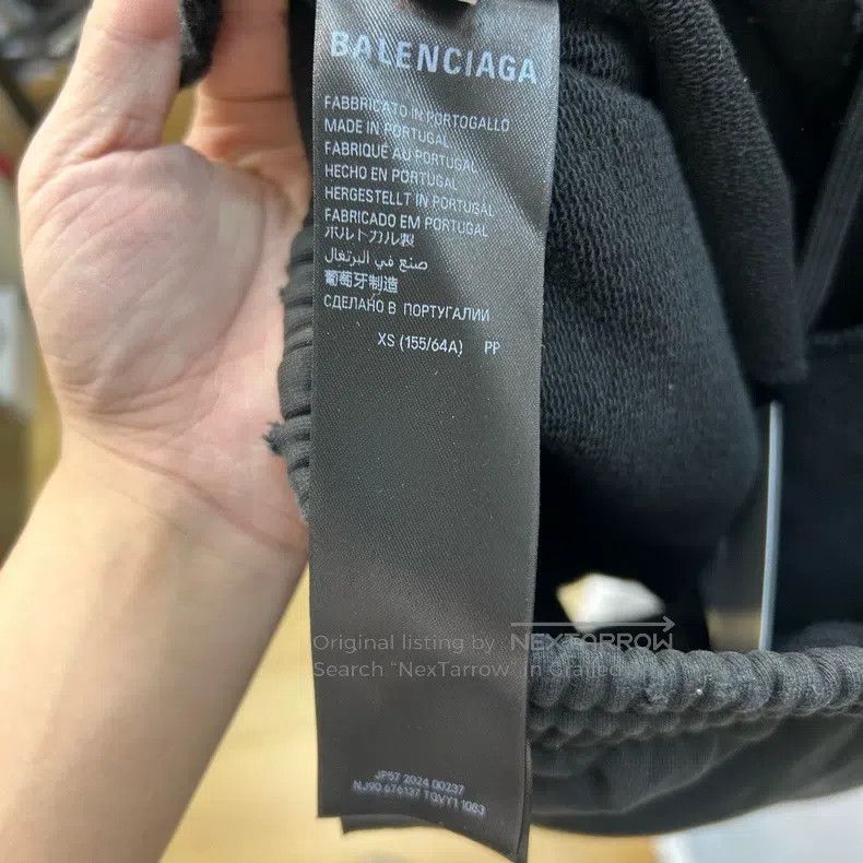 Balenciaga Balenciaga size XS Crystal Logo Destroyed Distressed Embro Size US 27 - 4 Thumbnail