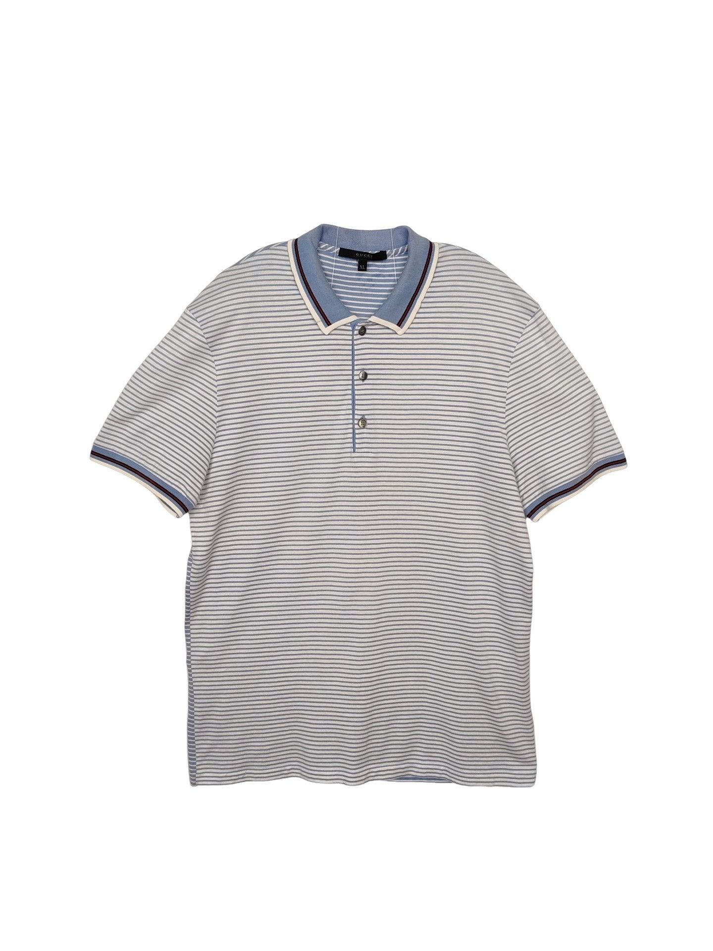 Gucci Gucci Striped Polo Shirt Size XL Size US XL / EU 56 / 4 - 1 Thumbnail