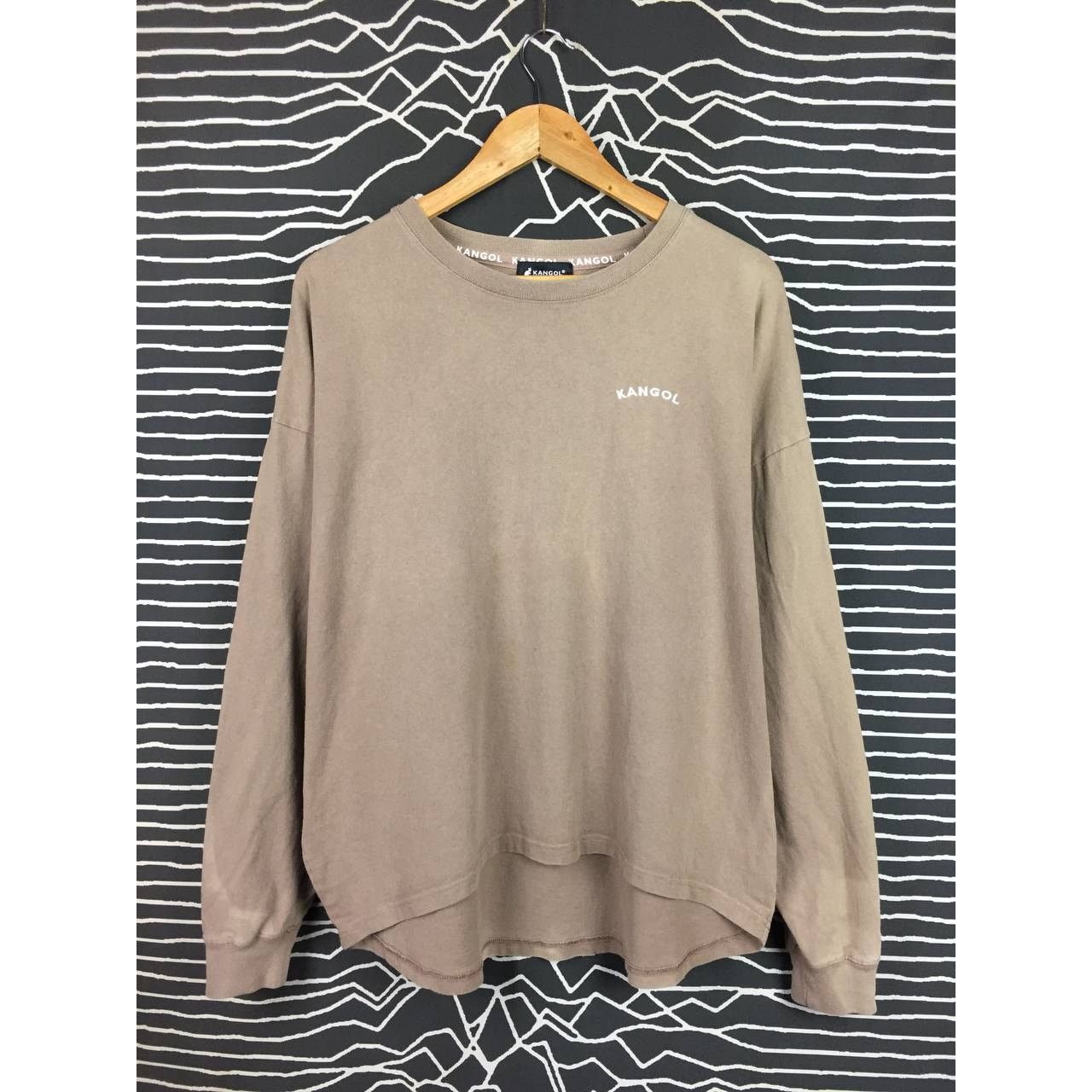 Kangol × Vintage Kangol Spell Out Logo Curved Hem Oversized Longsleeve Tee Size US L / EU 52-54 / 3 - 3 Thumbnail