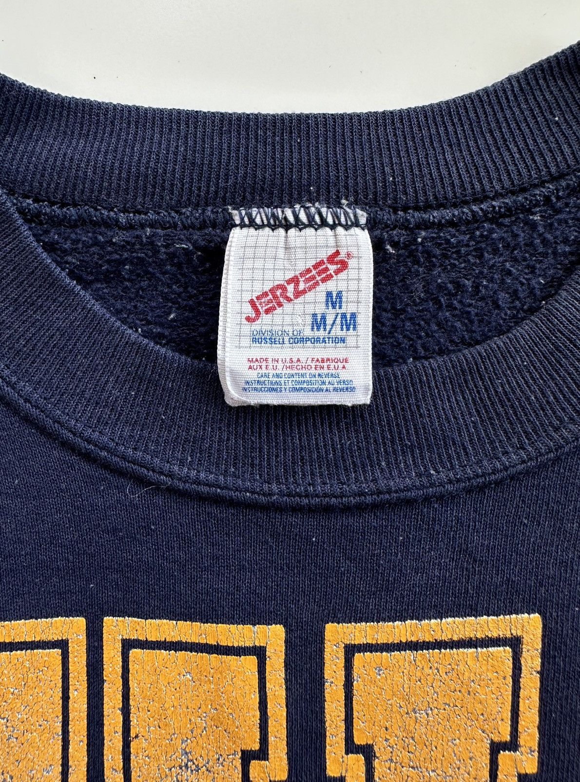 Vintage 90s Vintage Michigan Wolverines Spell Out Sweatshirt Size US M / EU 48-50 / 2 - 11 Thumbnail