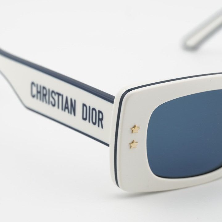 Dior Dior DIORPACIFIC S1U 95B0 Sunglasses Ivory Rectangle Frame Size ONE SIZE - 6 Thumbnail