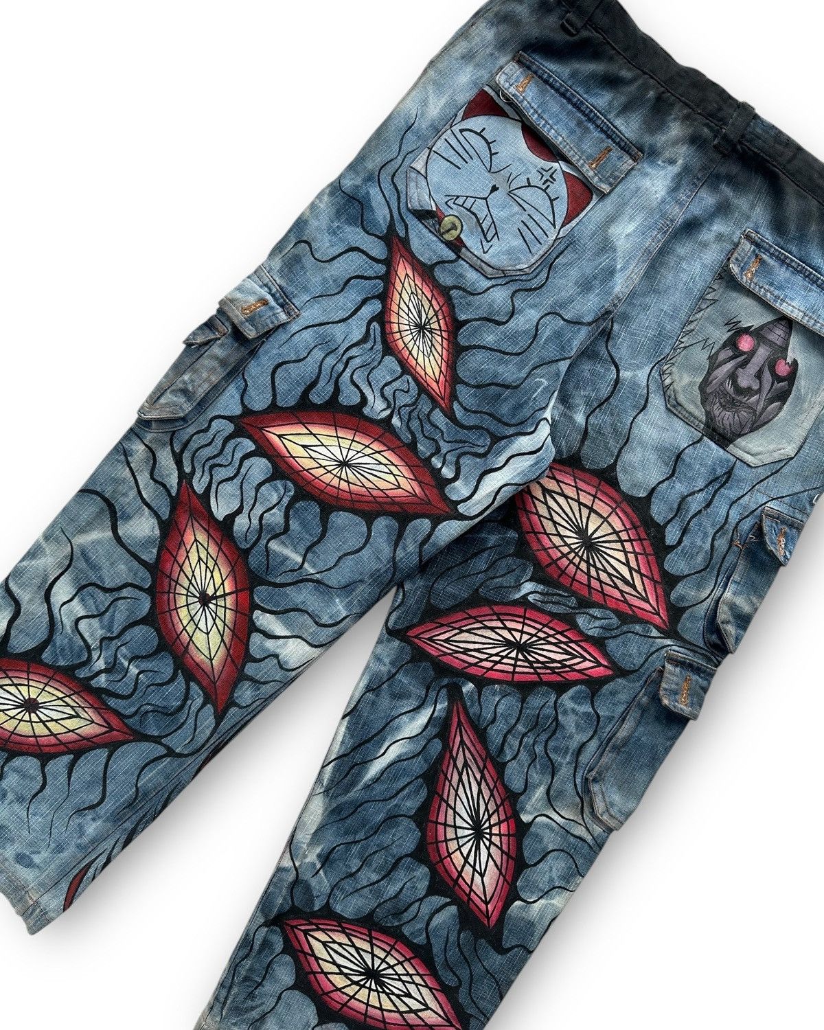 Anime Okarun Custom jeans Size US 35 - 6 Thumbnail