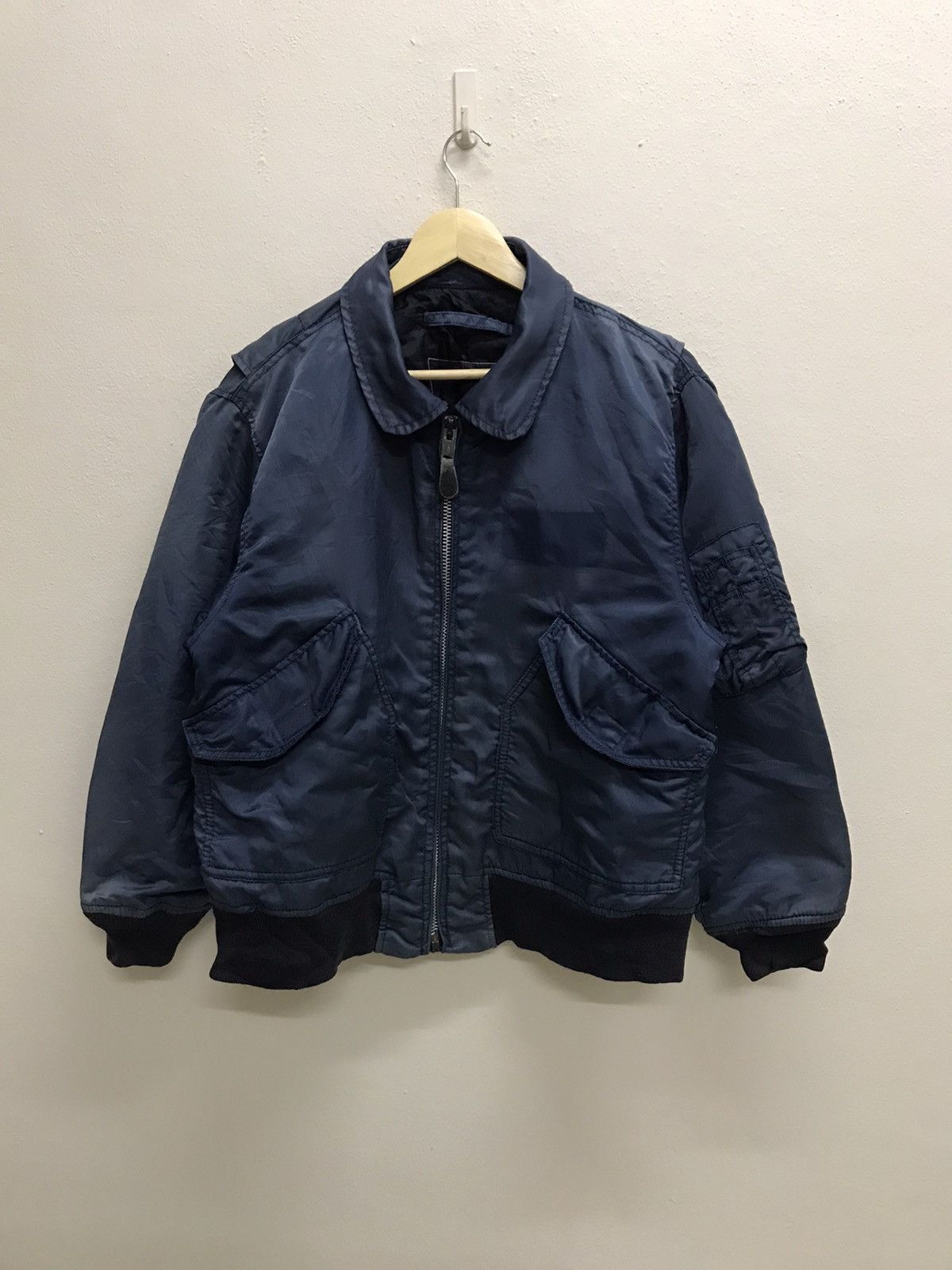 Vintage Sun Faded 🔥Vintage Ideal Zipper Bomber Jacket Size US M / EU 48-50 / 2 - 3 Thumbnail