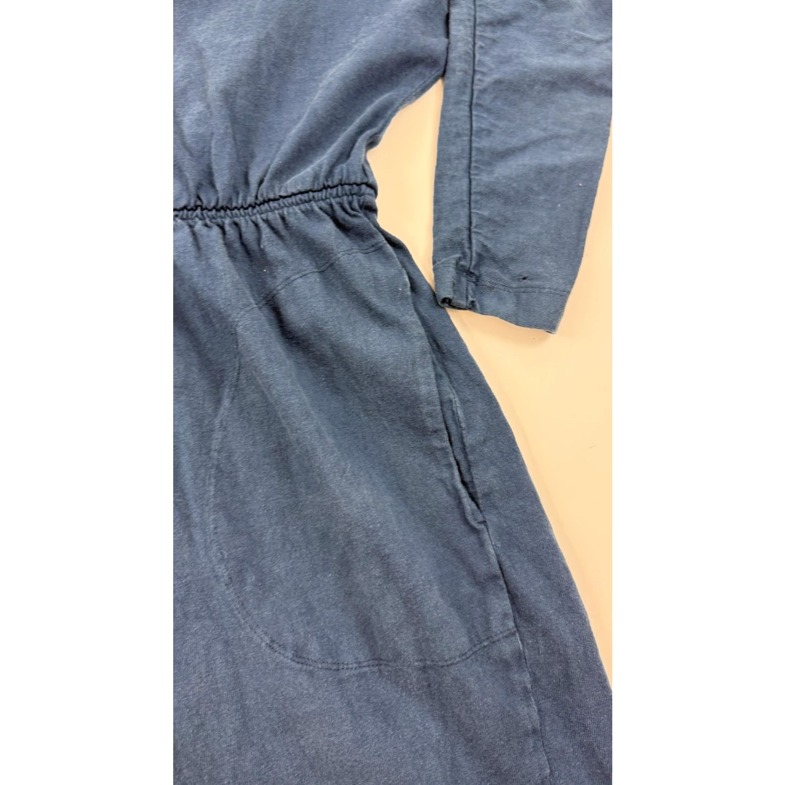 Vintage Cut Loose Dress Womens Medium Blue Long Sleeve Pockets San Francisco Size M / US 6-8 / IT 42-44 - 3 Thumbnail