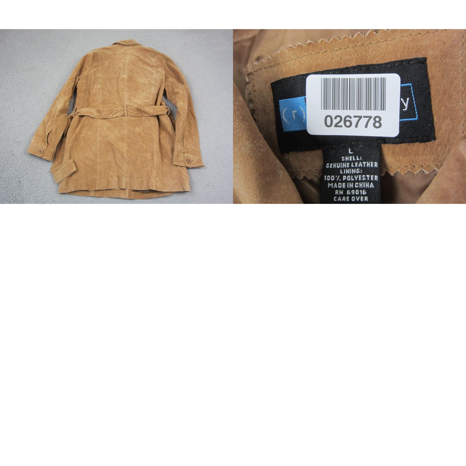 Vintage VINTAGE Relativity Leather Jacket Womens L Brown Belted Classic 90s City Casual Workwear Outerwear Jacket Women/Large Brown Leather Belted Size L / US 10 / IT 46 - 8 Thumbnail