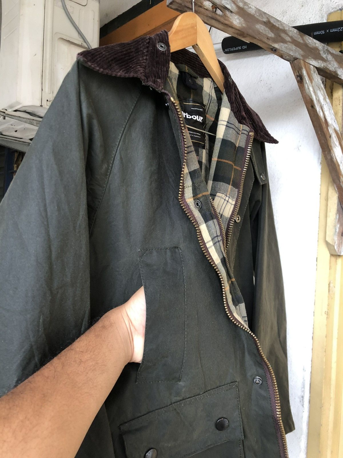 Barbour Nice❗️Barbour Classic Bedale Wax Jacket Olive Size US M / EU 48-50 / 2 - 8 Thumbnail