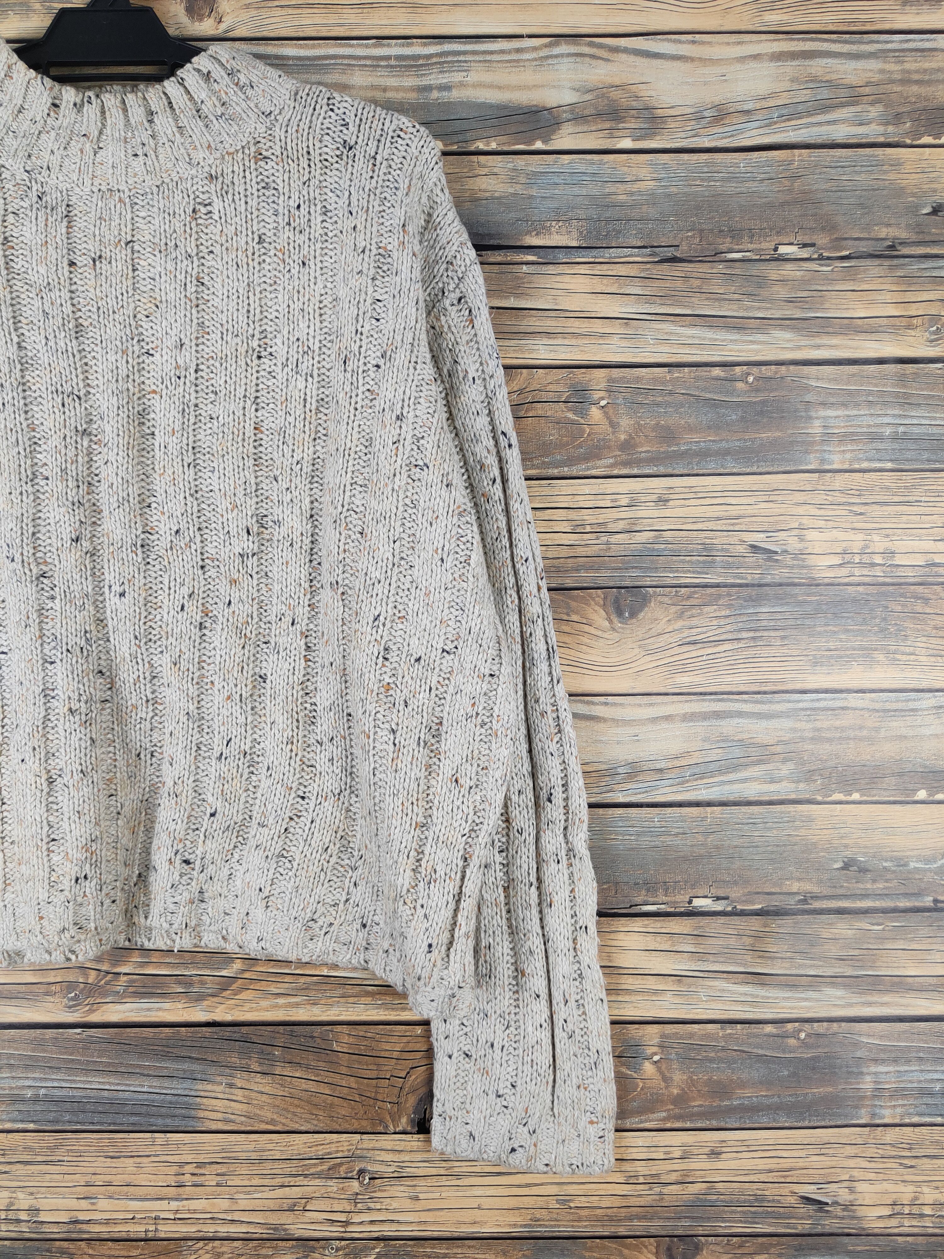 Aran Isles Knitwear Wood Wind Ivory Knitwear Crop Tops #W1444 Size US M / EU 48-50 / 2 - 5 Thumbnail