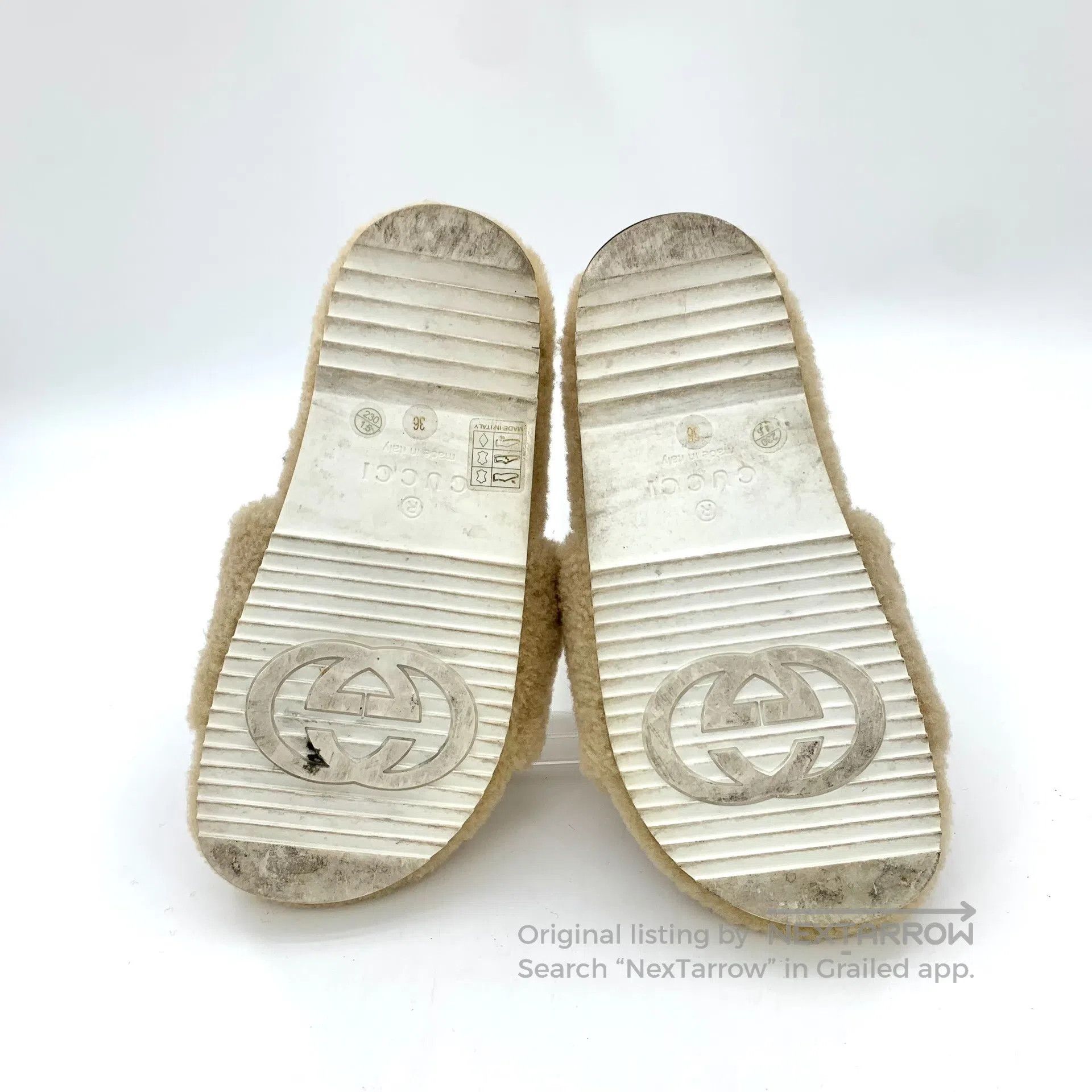 Gucci Guicci Light Brown Double G Velvet Casual Flat Furry Slipp Size US 5.5 / IT 35.5 - 5 Thumbnail