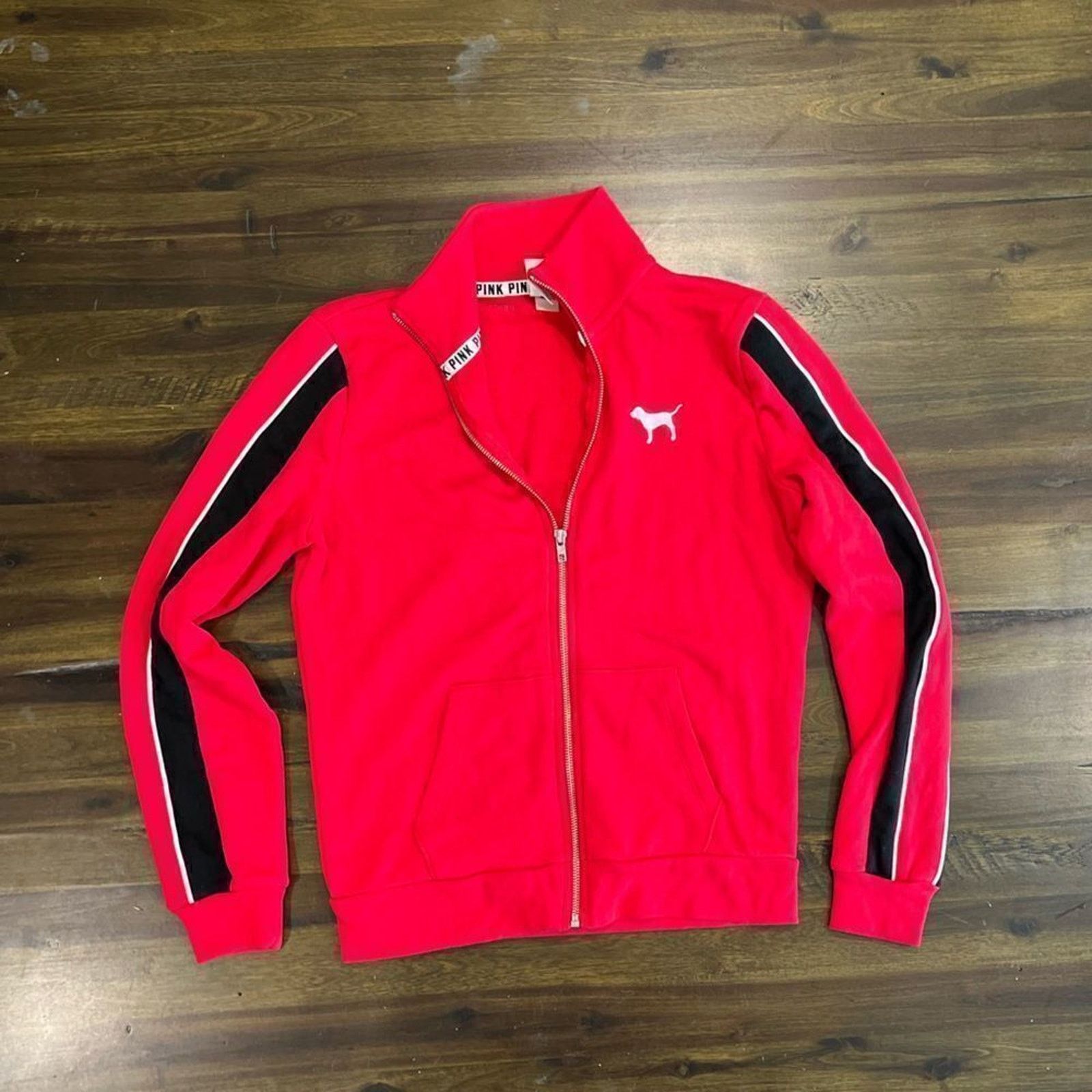 Vintage NWOT PINK Victoria’s Secret Full Zip Track Jacket Size US S / EU 44-46 / 1 - 1 Thumbnail