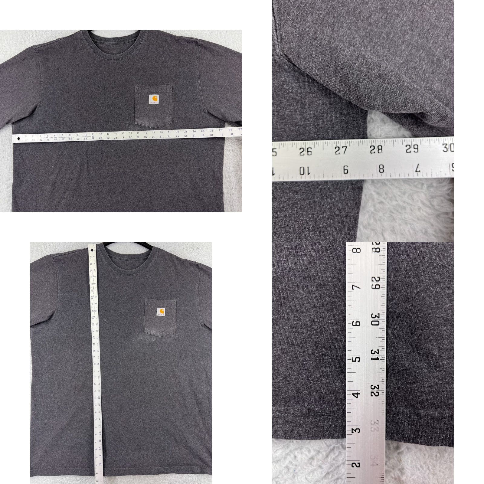 Carhartt Carhartt Mens Shirt 2XL Tall Gray Short Sleeve Crew Cotton Blend Pocket Size US XXL / EU 58 / 5 - 9 Thumbnail