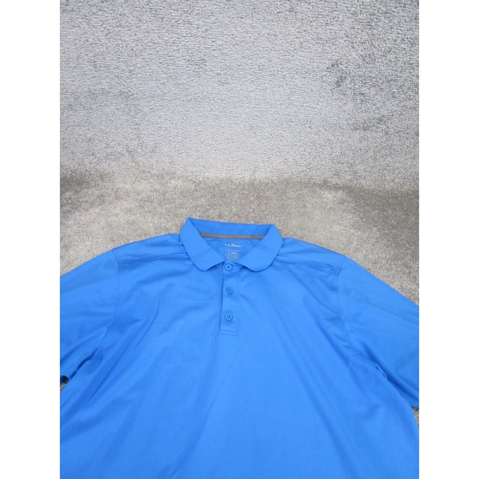 Vintage Mens Performance Golf Shirt Large Blue L.L Bean Stretch Size US L / EU 52-54 / 3 - 2 Thumbnail