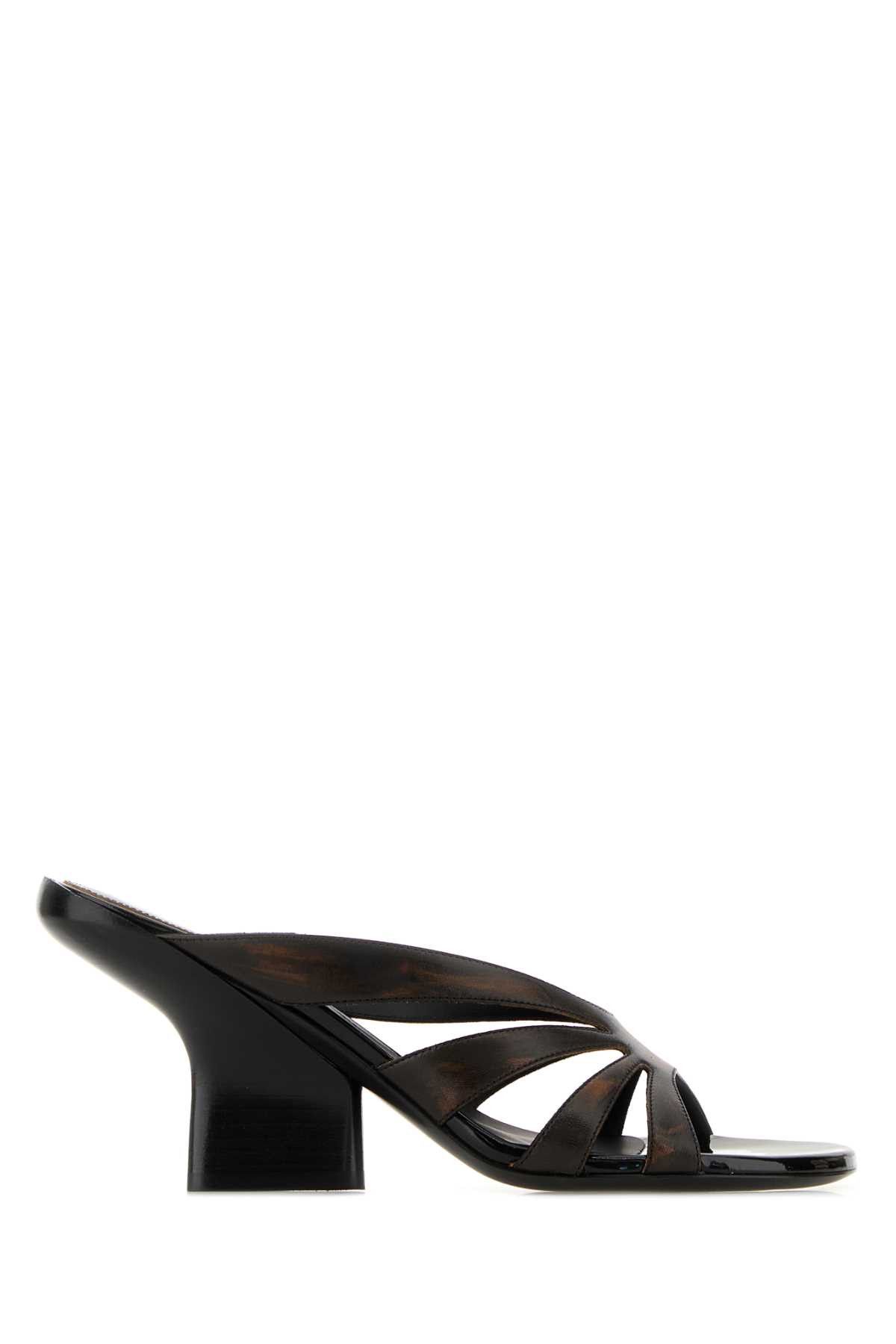 Dries Van Noten Brown Leather Mules Size US 6 / IT 36 - 1 Thumbnail