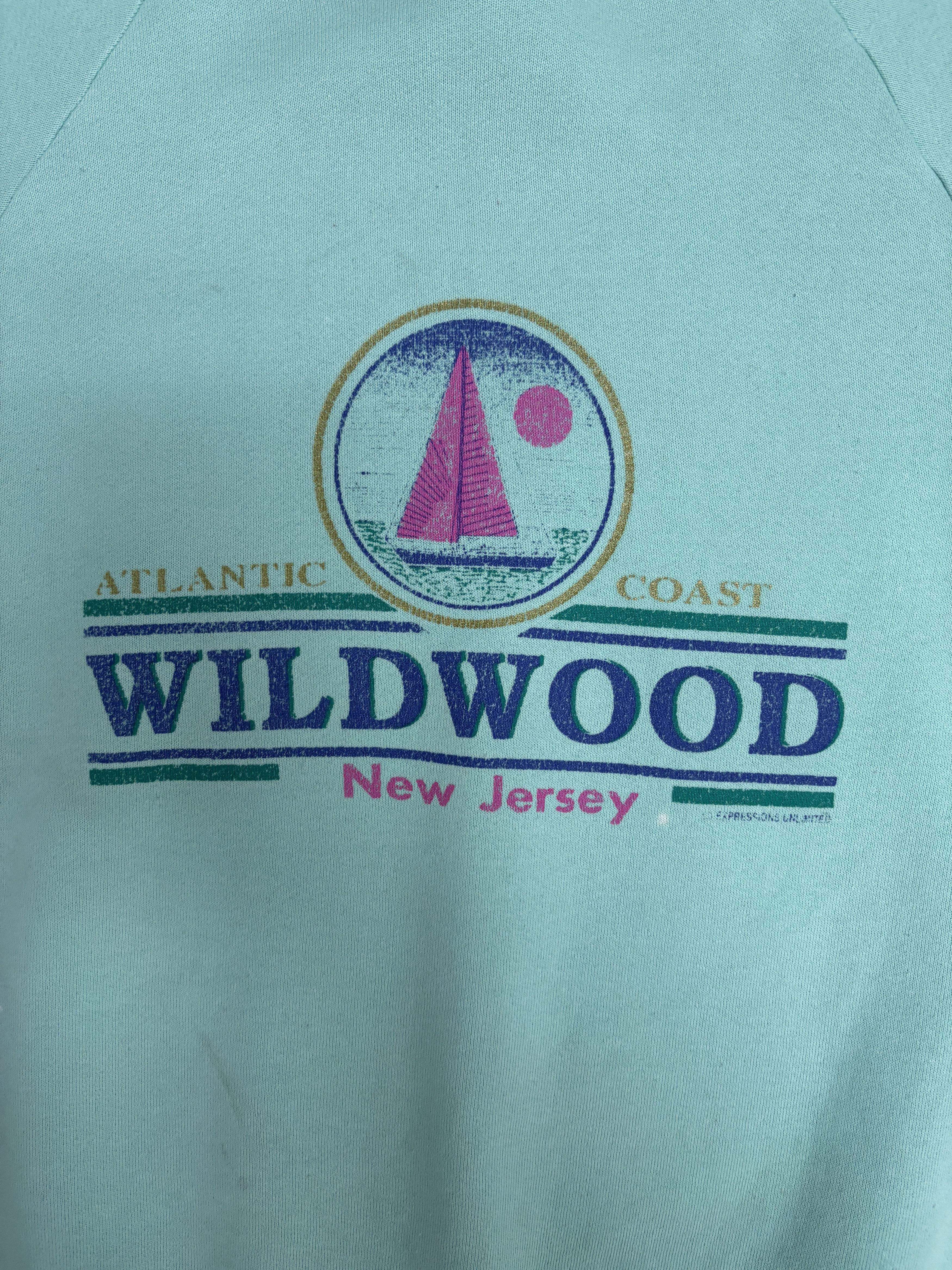 Vintage Wildwood, New Jersey Vintage Blue Crewneck Sweater Size US L / EU 52-54 / 3 - 2 Thumbnail