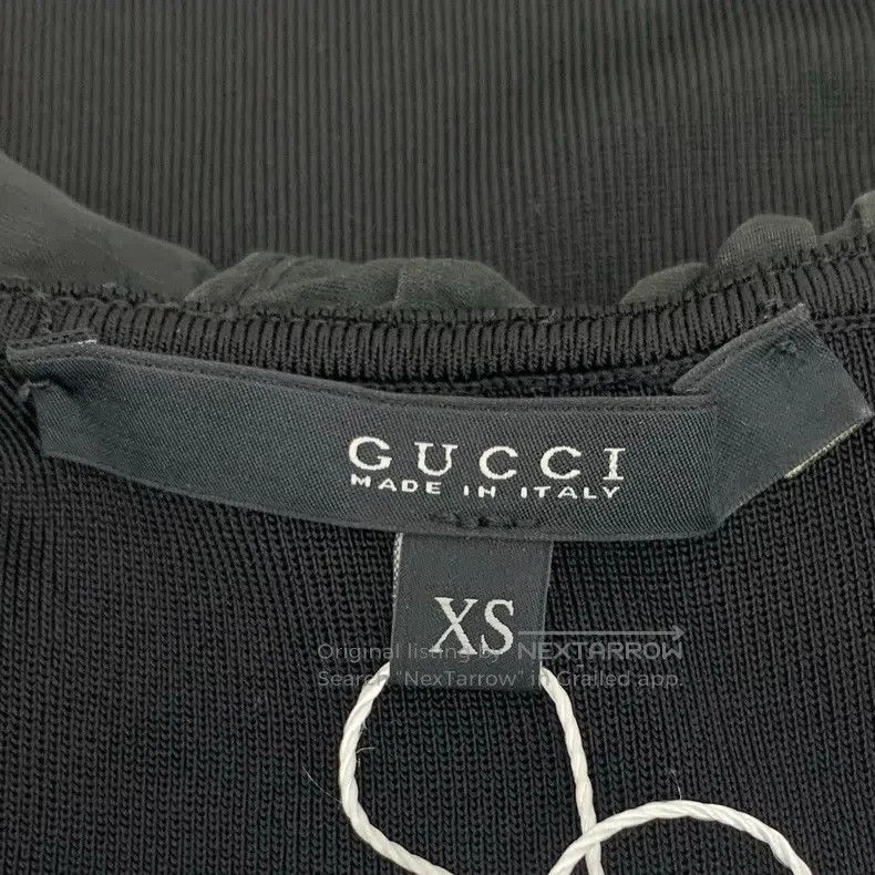 Gucci Gucci Black back hollow lace mulberry silk halter neck dre Size XS / US 0-2 / IT 36-38 - 6 Thumbnail