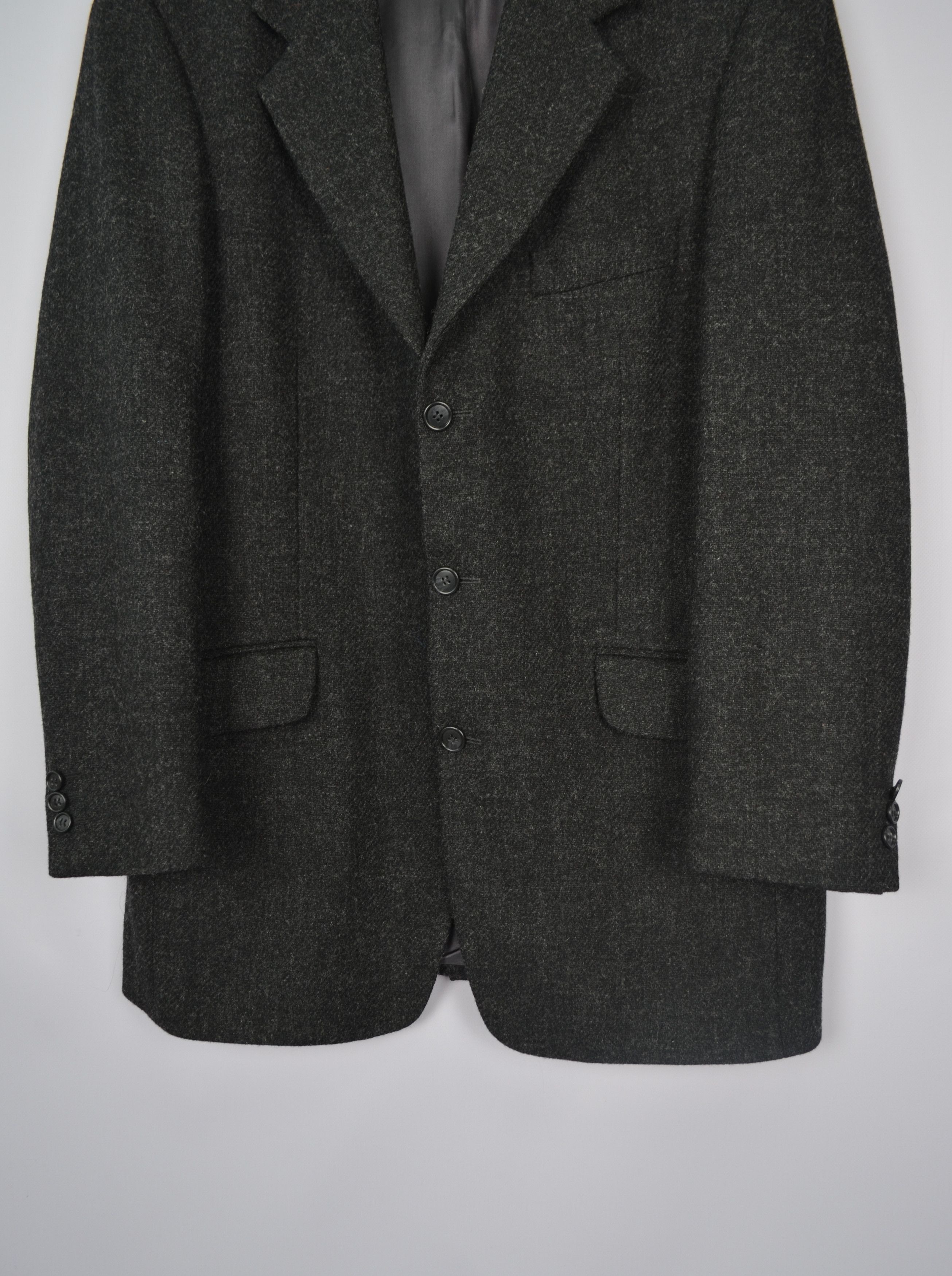 Designer Walker Slater Tweed Jacket Blazer Grey 100% Wool Size 44/XL Size 44R - 4 Thumbnail