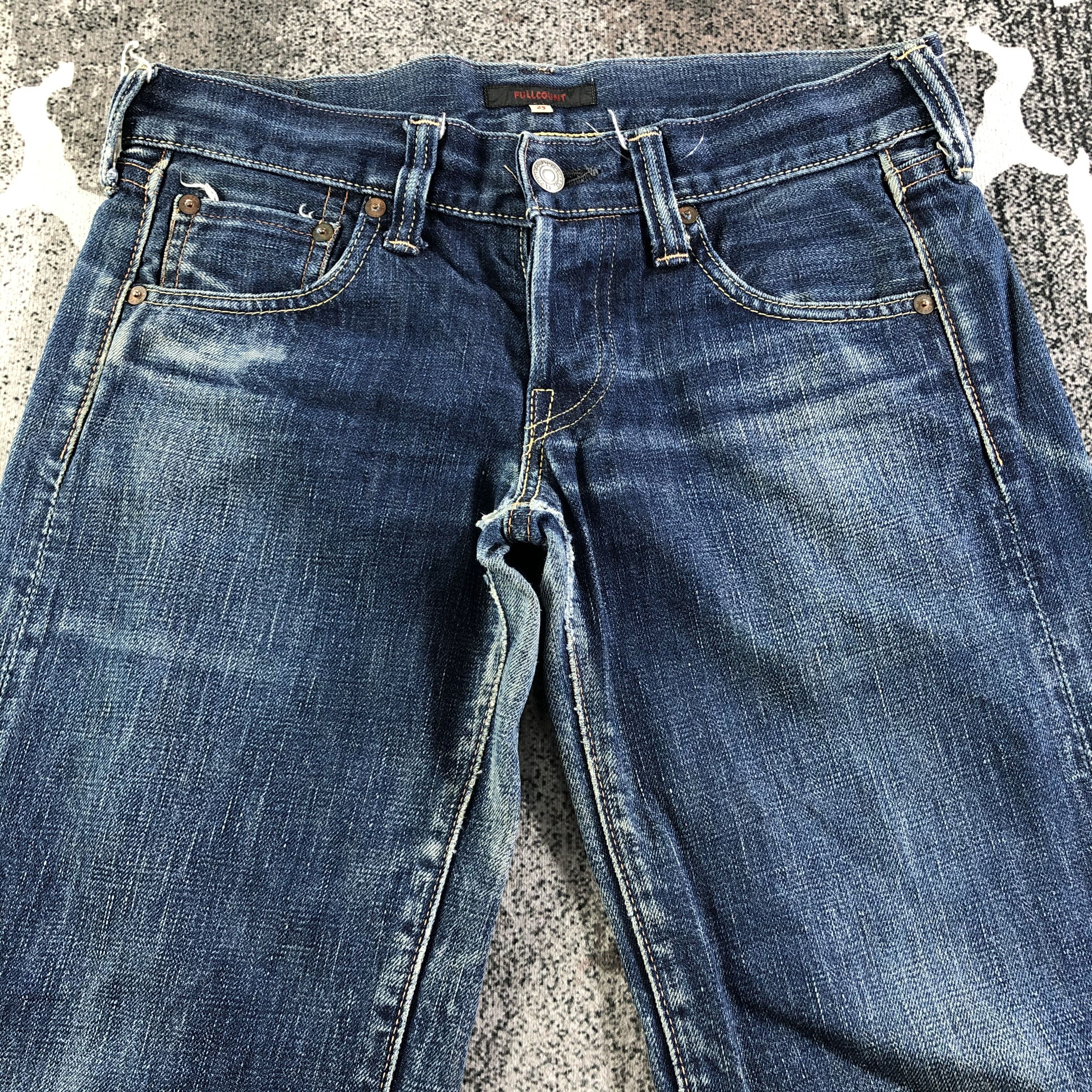 Full Count & Co. Full Count Jeans Flare Denim KJ2357 Size 25" / US 0 / IT 36 - 3 Thumbnail