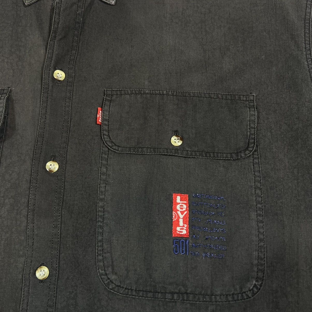 Levi's Vintage Clothing Vintage 80s Levis Western Shirt Faded Retro Casual Rare 90s Size US XXL / EU 58 / 5 - 9 Thumbnail