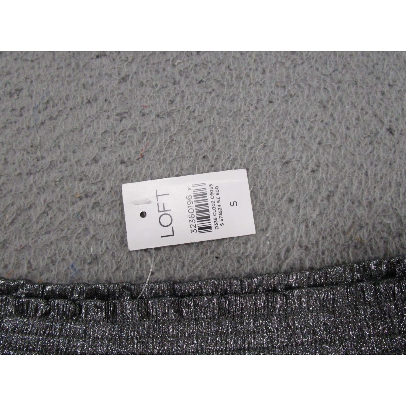 Loft VINTAGE LOFT Womens Skirt A-Line Size S Silver Metallic Sparkle Short Size 28" / US 6 / IT 42 - 2 Thumbnail