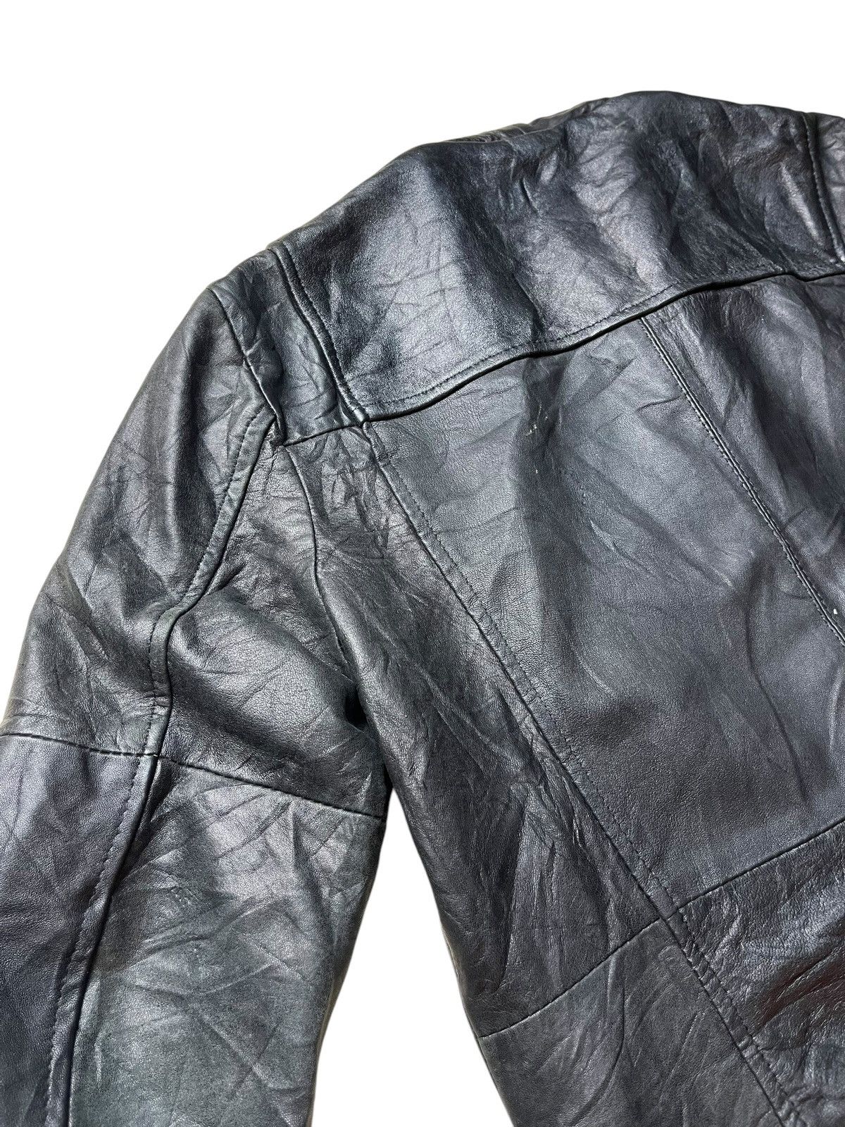 If Six Was Nine RUBIK GENUINE LEATHER LGB STYLE ZIPPED UP JACKET Size US L / EU 52-54 / 3 - 14 Thumbnail