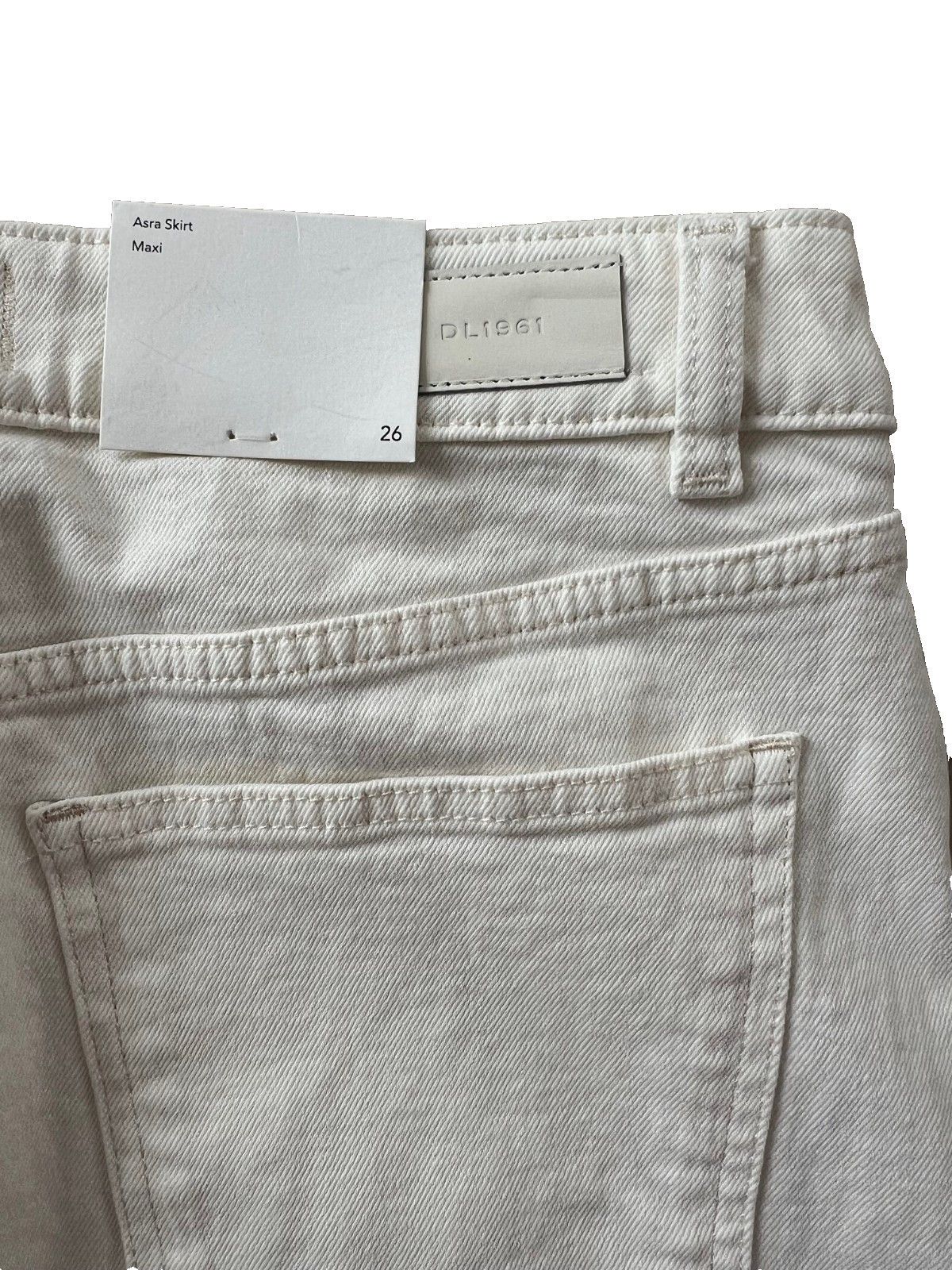 DL1961 DL1961 Asra Maxi Slit Denim Skirt Ecru ( 26 ) Size 26" / US 2 / IT 38 - 8 Thumbnail