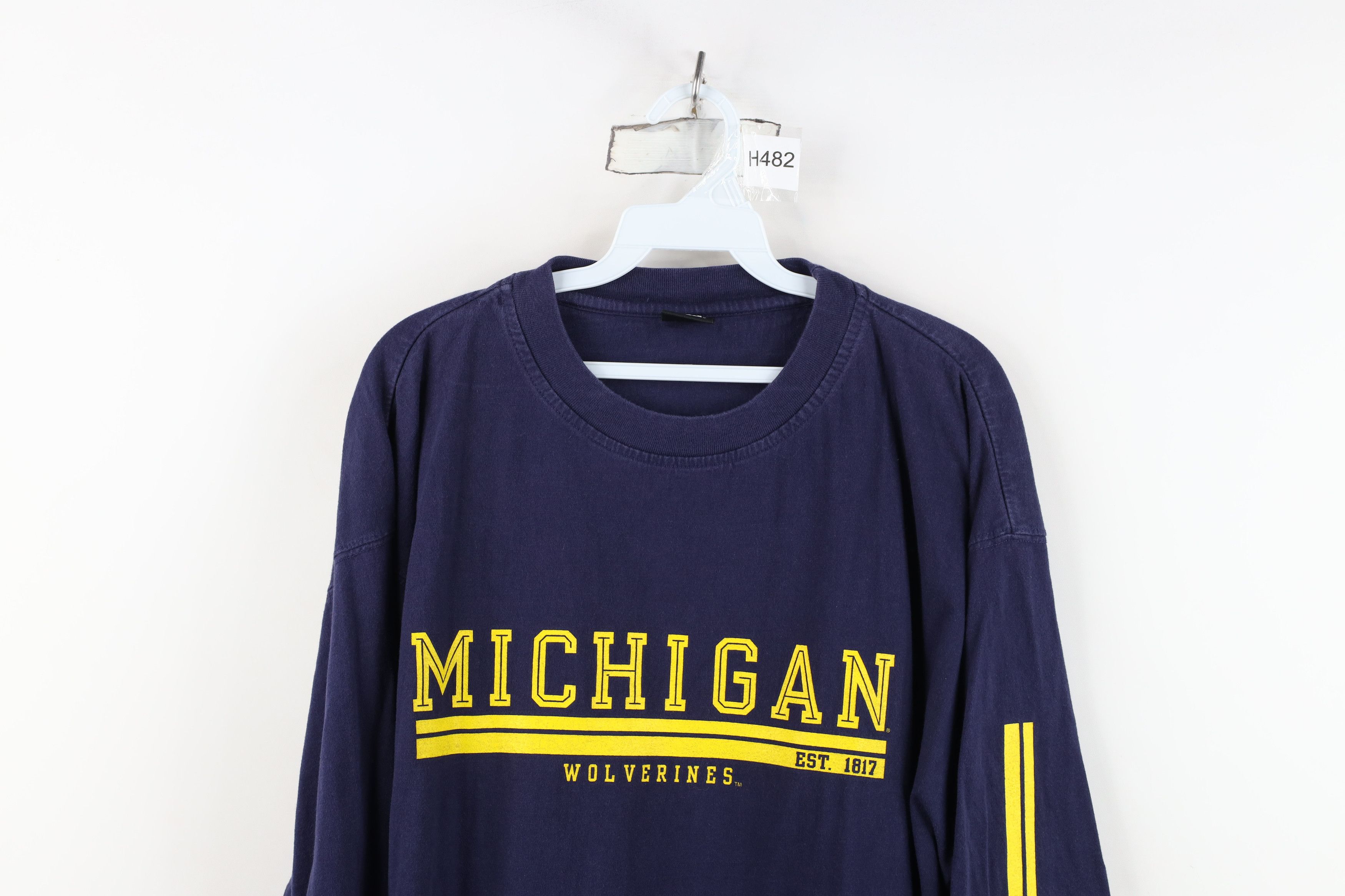 Starter Vintage 90s Starter University Michigan Long Sleeve T-Shirt Size US L / EU 52-54 / 3 - 2 Thumbnail