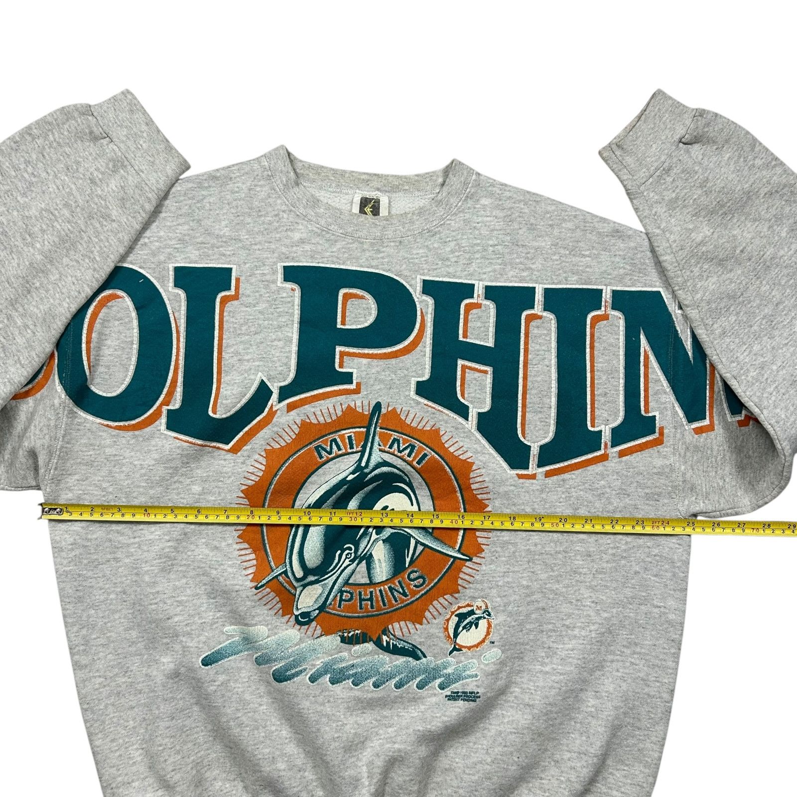 NFL VTG 90s MIAMI DOLPHINS CLIFF ENGLE SPELL OUT SWEATSHIRT Size US XL / EU 56 / 4 - 8 Thumbnail