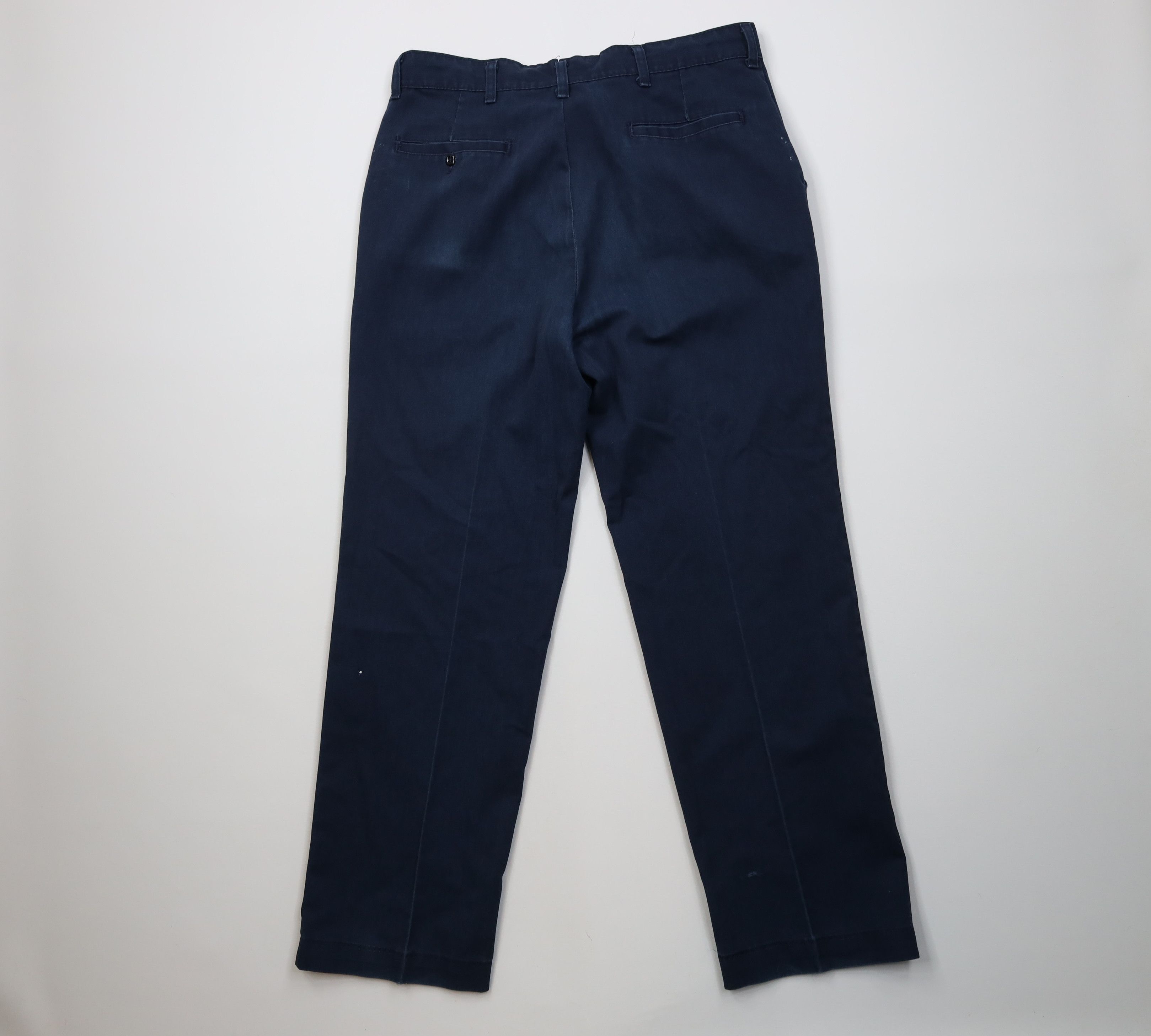 Vintage Vintage 90s Streetwear Wide Leg Pants Workwear Blue USA Size US 36 / EU 52 - 13 Thumbnail