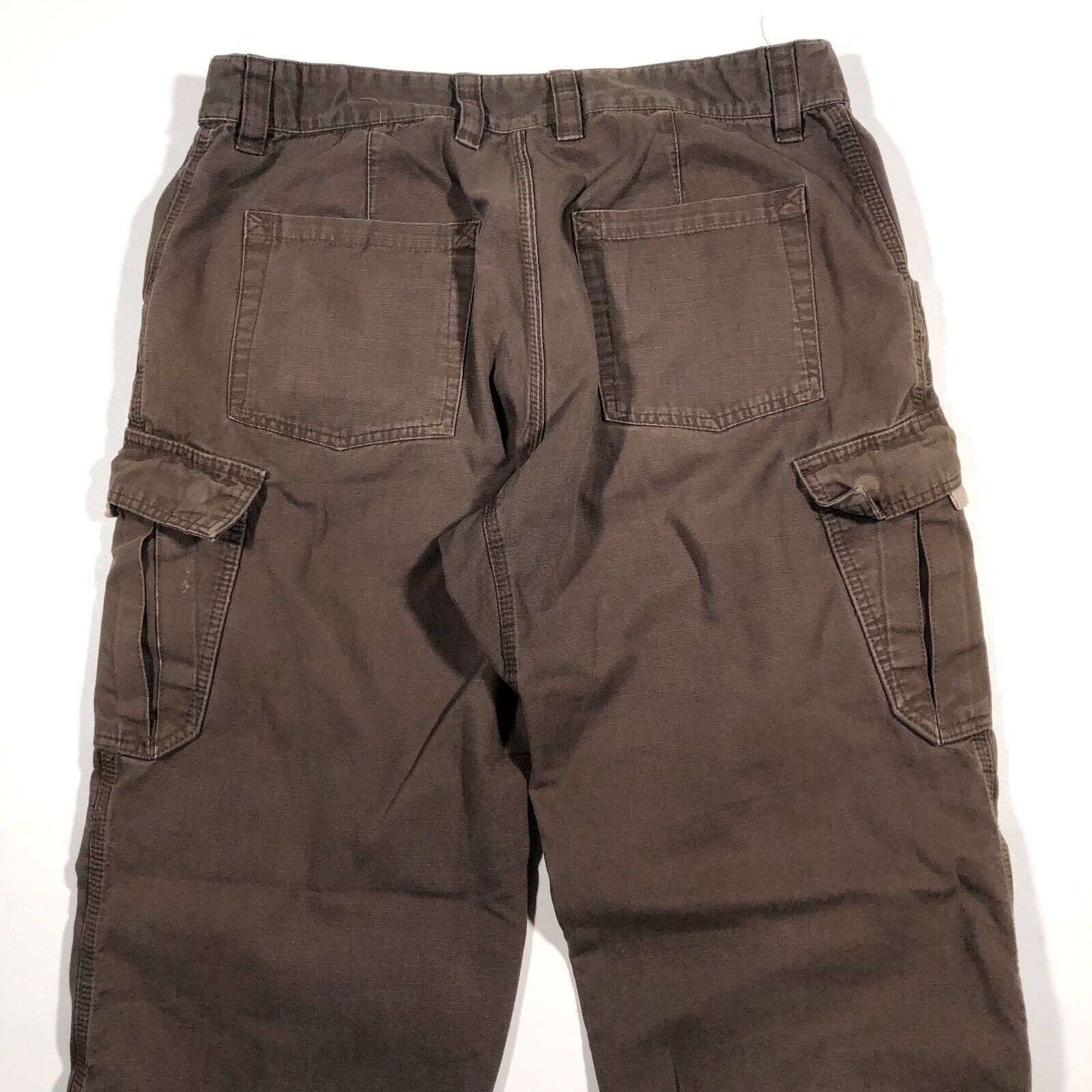 Carhartt × Wrangler Guide Gear Pants 38x34 Brown Ripstop Cargo Double Knee Size US 38 / EU 54 - 7 Thumbnail