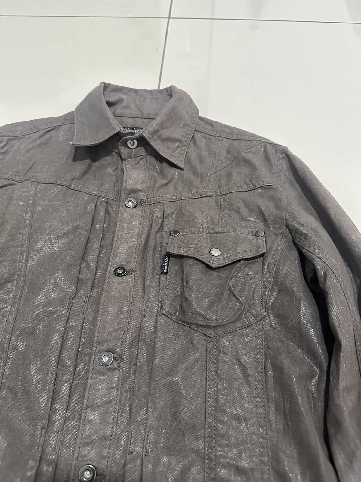 Tornado Mart Tornado Mart Japan Waxed Cotton coating Paneled Jacket Size US M / EU 48-50 / 2 - 4 Thumbnail