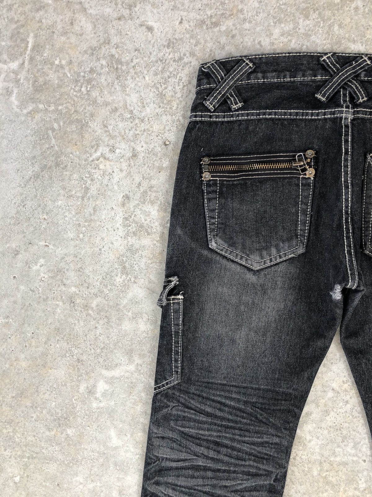 Japanese Brand Japanese Daily News Flared Jeans Distressed Jeans Size US 32 / EU 48 - 9 Thumbnail